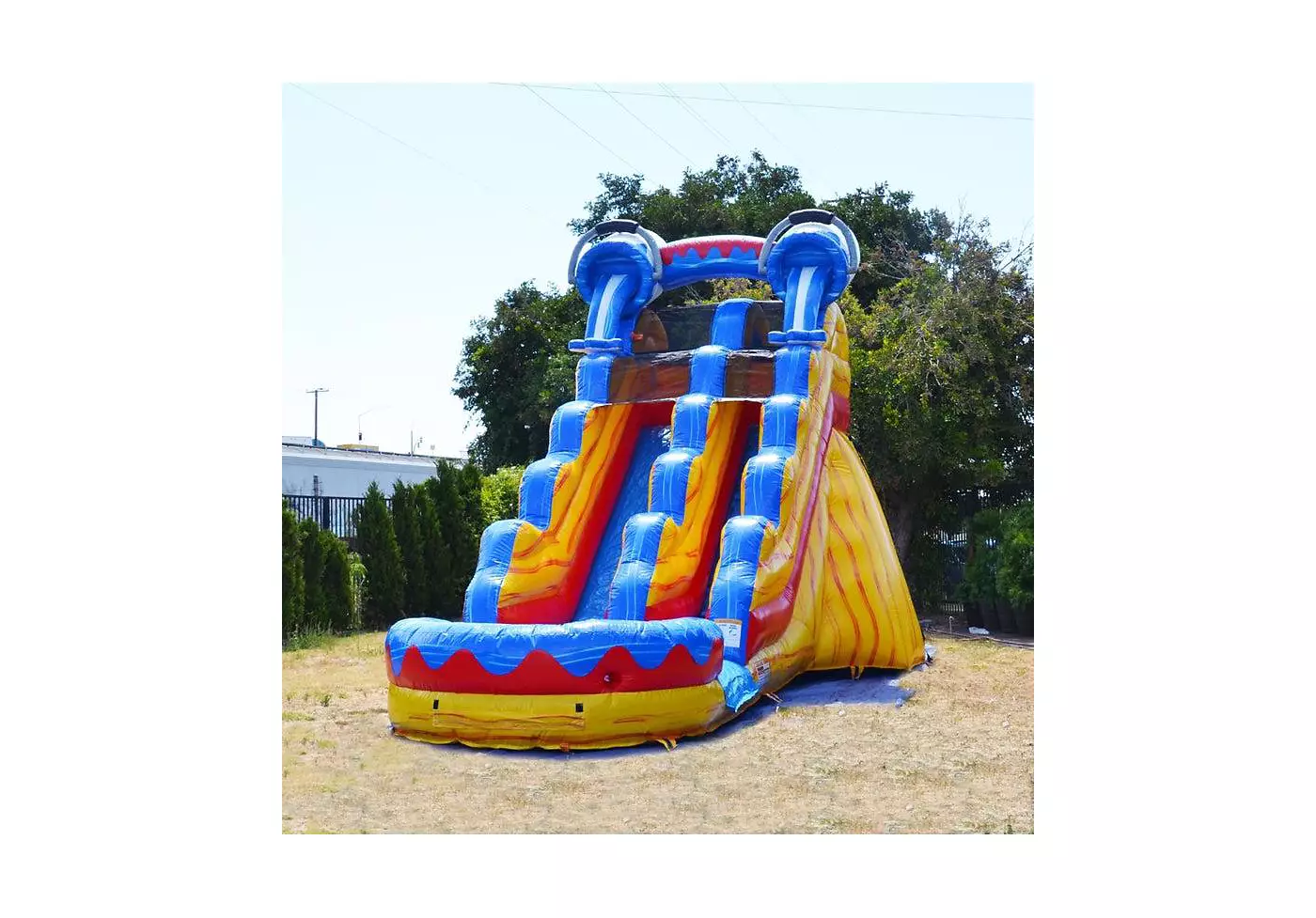 Jumporange Splash Коммерческий надувной водный аттракцион с бассейном-лягушатником для детей и взрослых (с нагнетателем воздуха), для использования на открытом воздухе и в помещении, для влажного и сухого использования, для игр детей