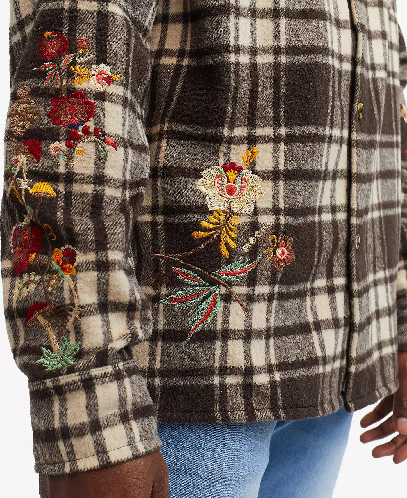 Мужская рубашка с длинными рукавами Reason Botanic Embroidered