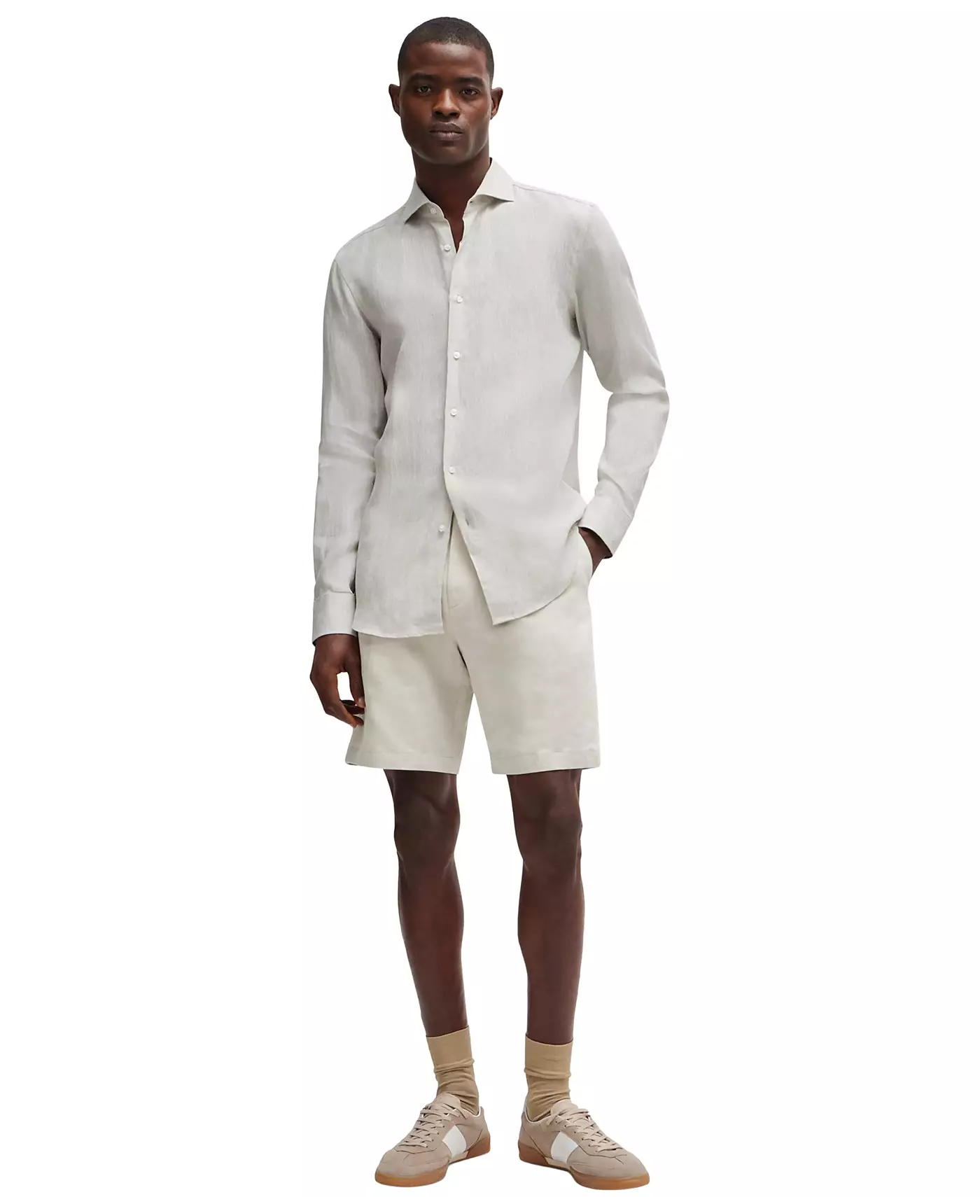 Мужская рубашка Hugo Boss Spread Collar Slim-Fit