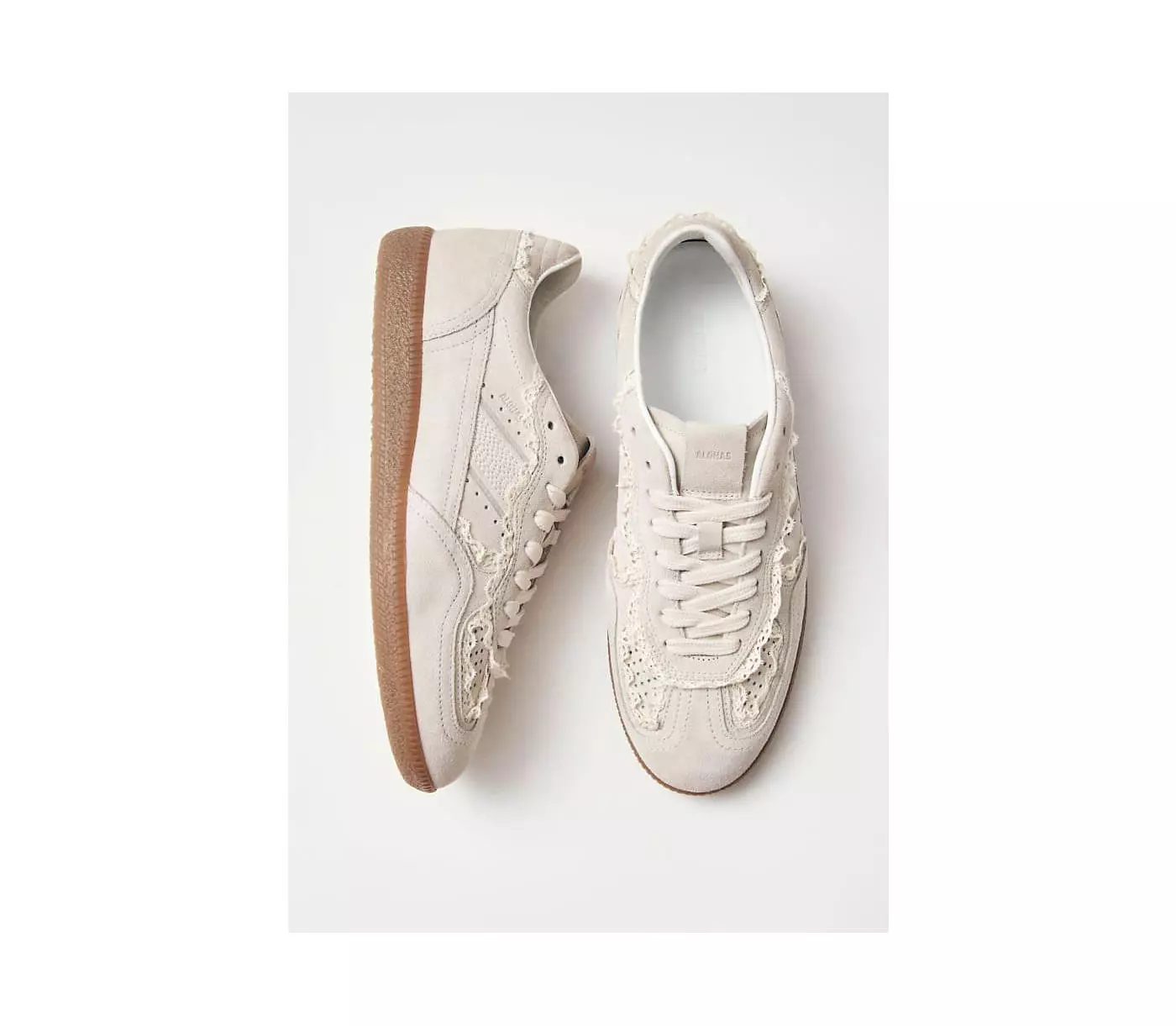 Женские кроссовки ALOHAS Tb.490 из кожи, вязаные крючком