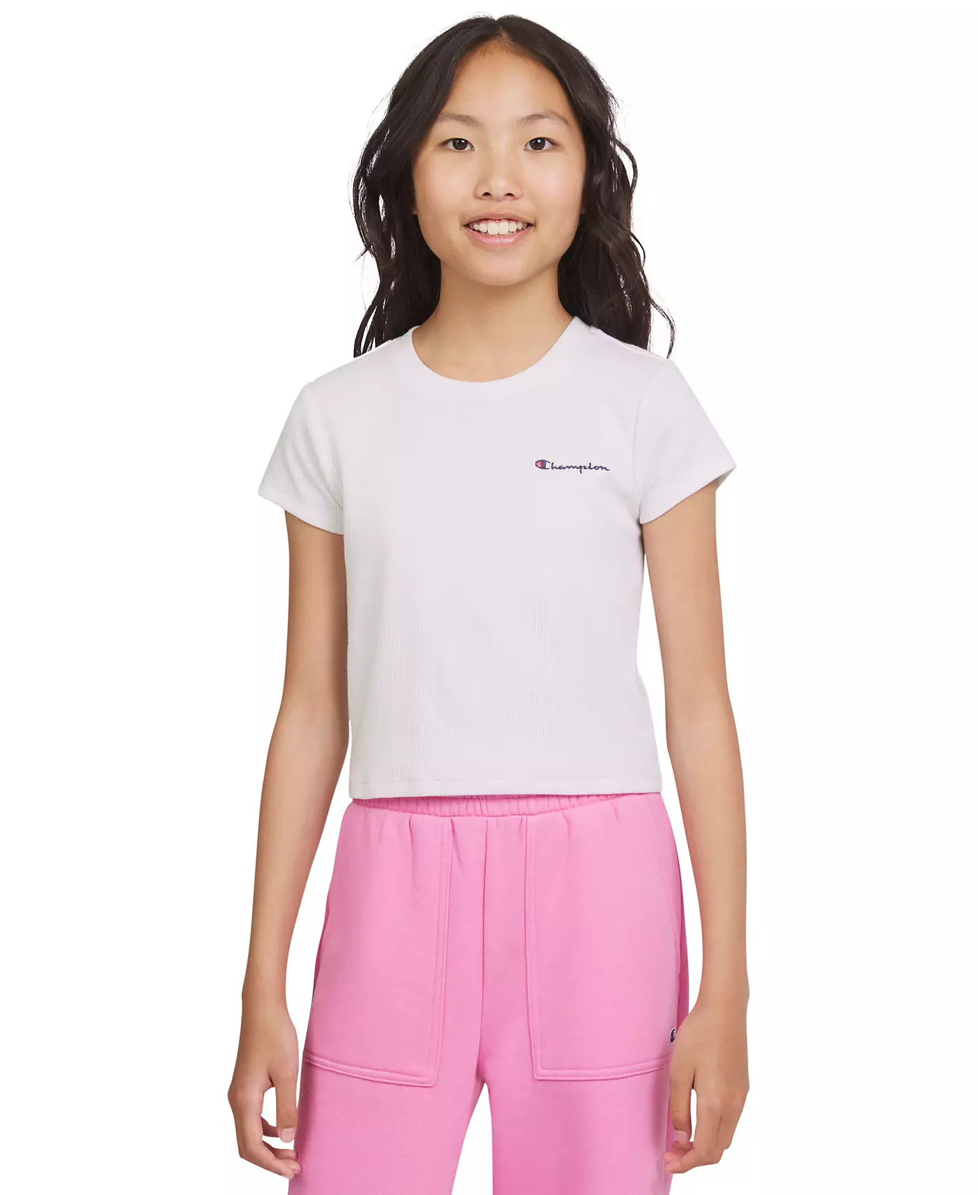 Футболка Champion Big Girls Ribbed Baby