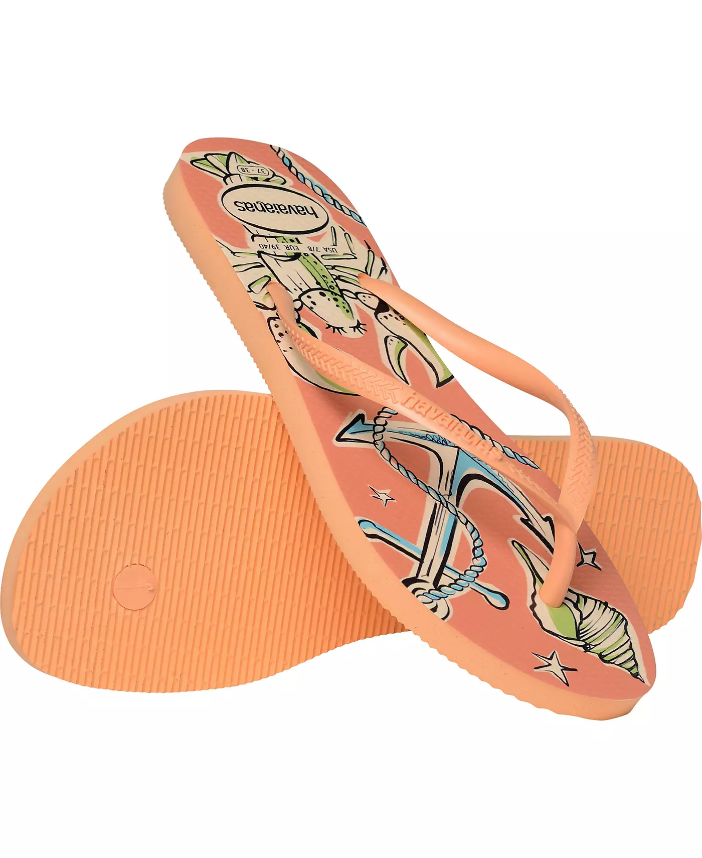 Женские тонкие супер свежие сандалии Havaianas Slim Slip On