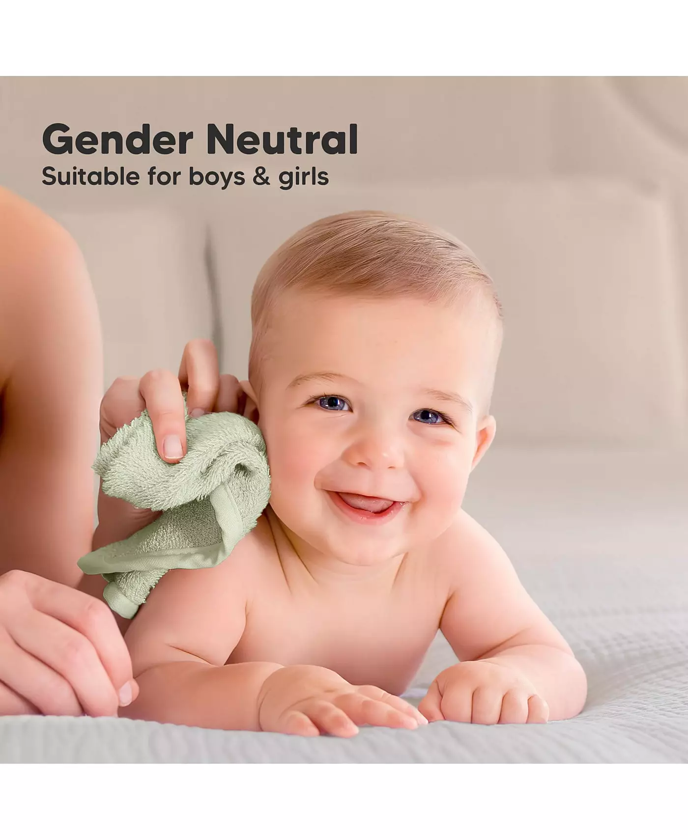 KeaBabies 6 упаковок роскошных детских мочалок, органические и мягкие детские мочалки, детские банные полотенца, салфетки для лица