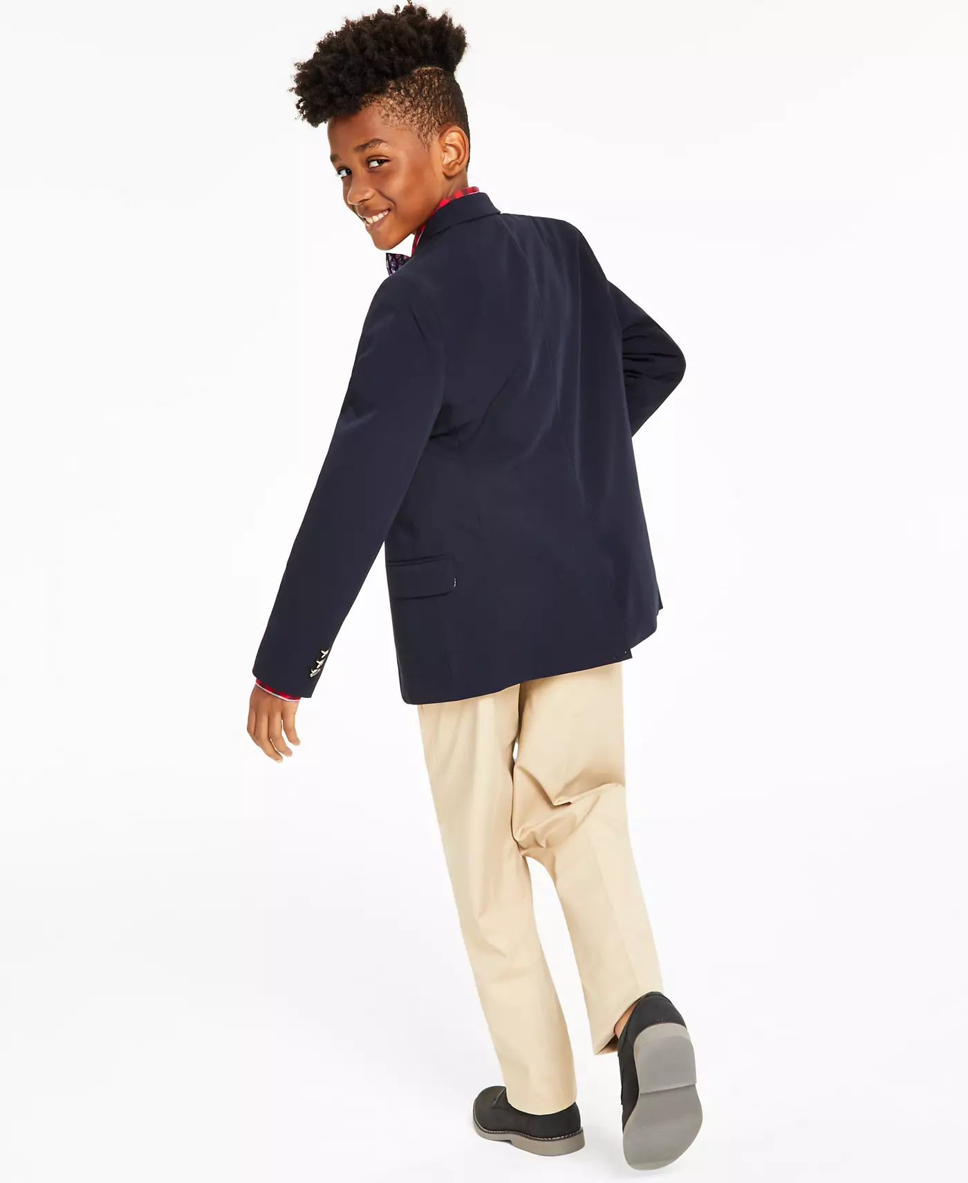 Tommy Hilfiger Big Boys Blazer, клетчатая рубашка, брюки и галстук-бабочка — отдельные предметы