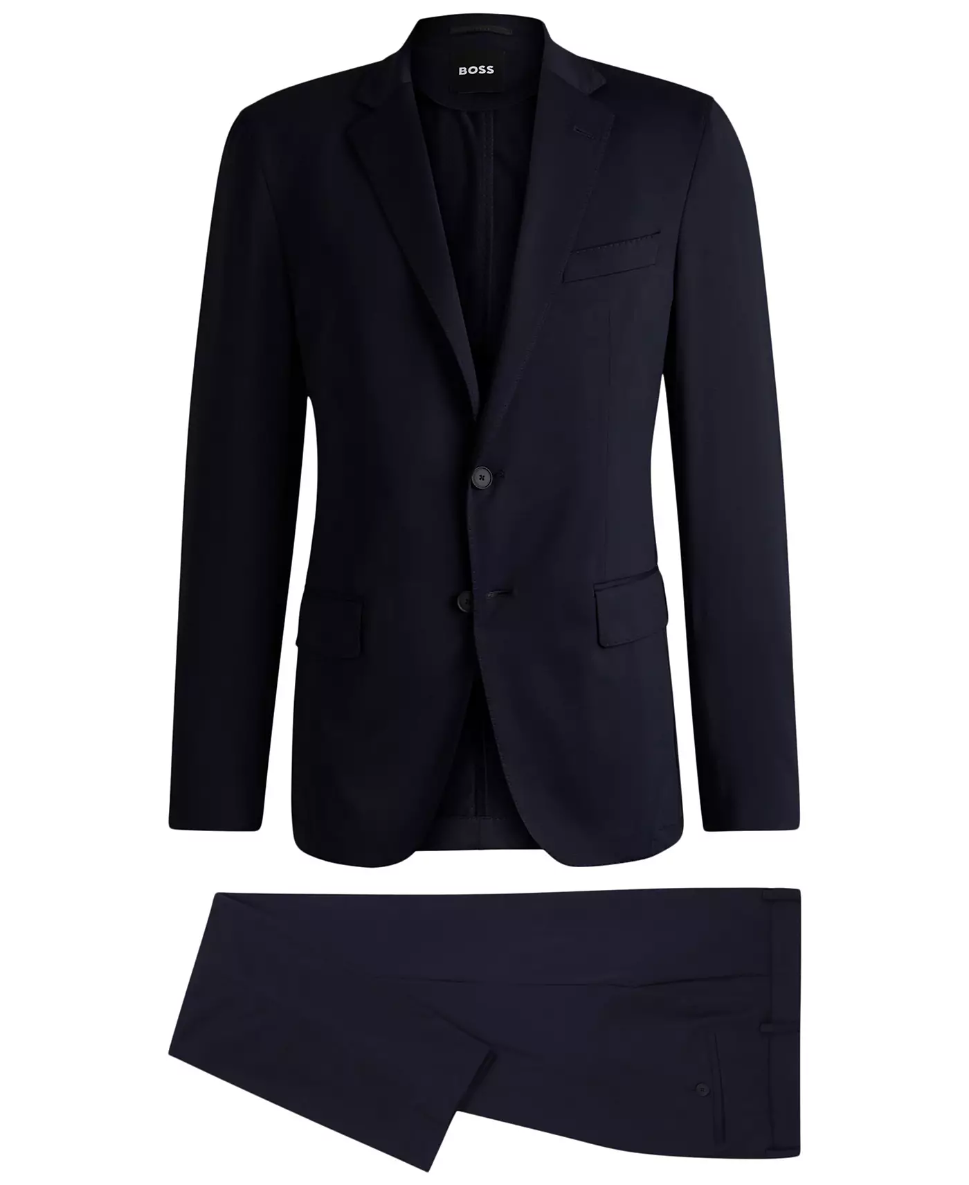 Мужской костюм Hugo Boss Patterned Performance Stretch Slim-Fit