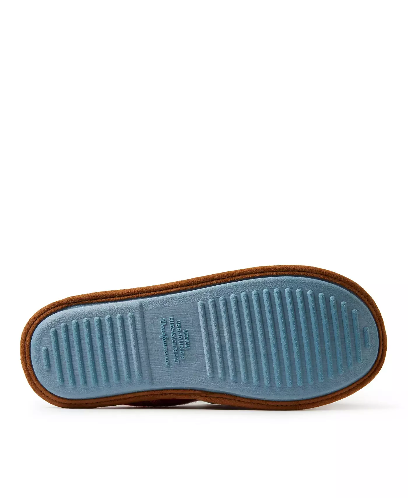 Мужские тапочки Dearfoams Papa Bear Red Plaid Dad Scuff