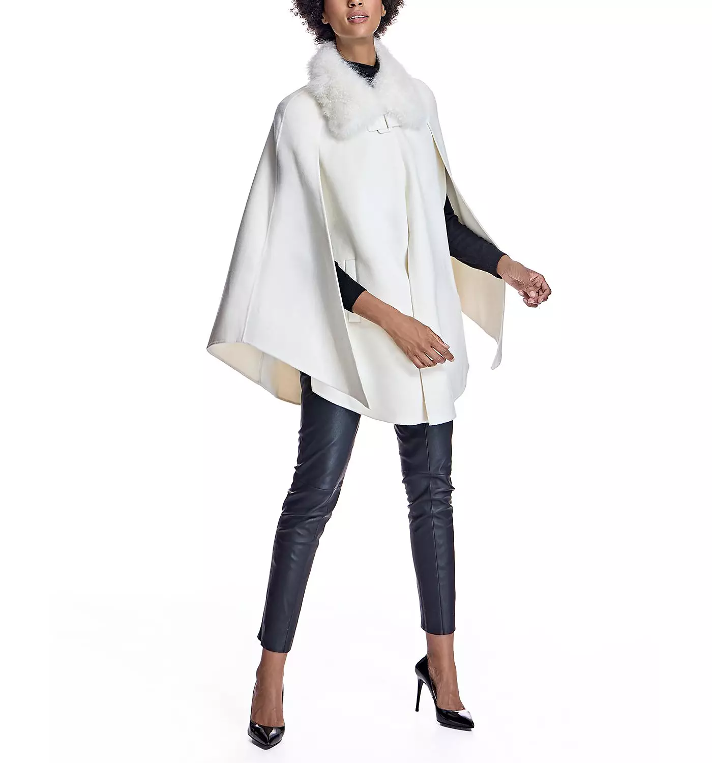 Кашемировая накидка для женщин Julia & Stella By Maximilian с пряжкой