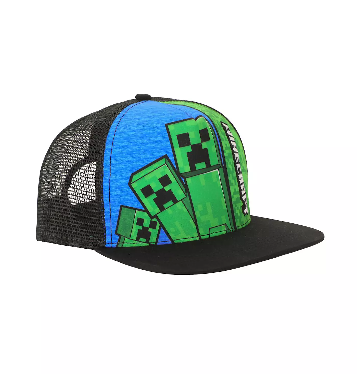 Minecraft Boys Creepers & Logo Youth Trucker Hat