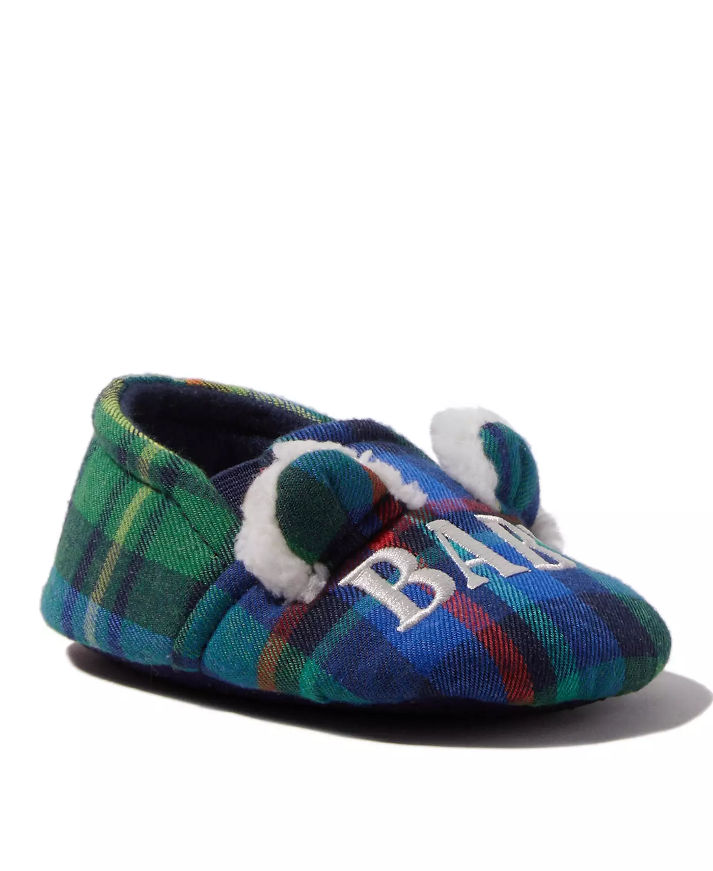 Тапочки Dearfoams Baby Baby Bear Plaid с закрытой спинкой