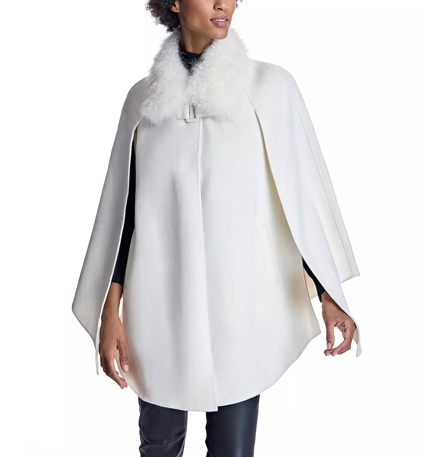 Кашемировая накидка для женщин Julia & Stella By Maximilian с пряжкой