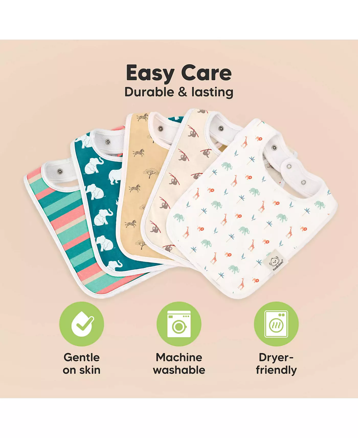 KeaBabies 8 шт. в упаковке, нагрудники Coast Baby для мальчиков, девочек, слюнявчики, нагрудники для девочек, мальчиков