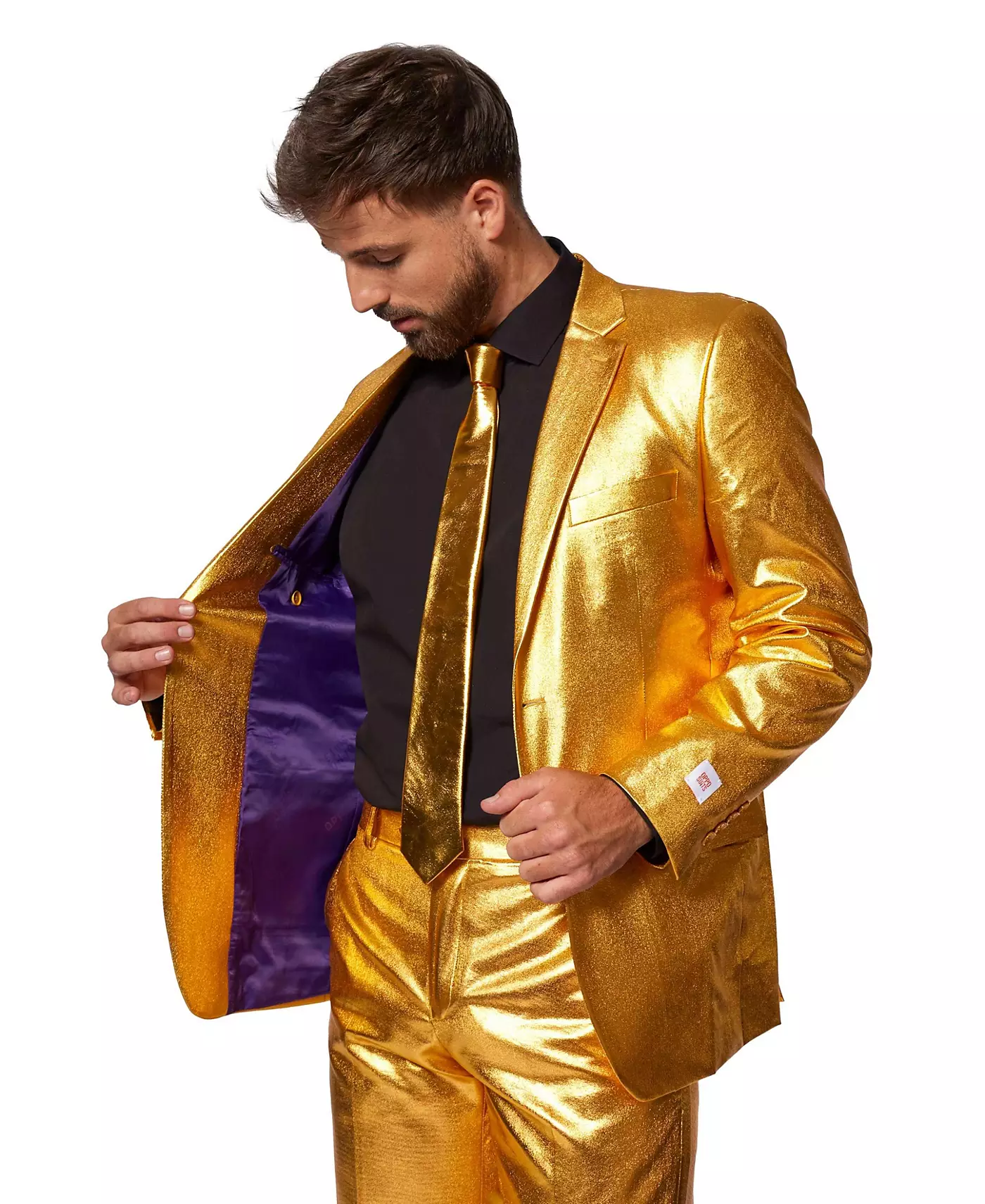 Мужской блестящий костюм OppoSuits для вечеринки - Peppy Pink