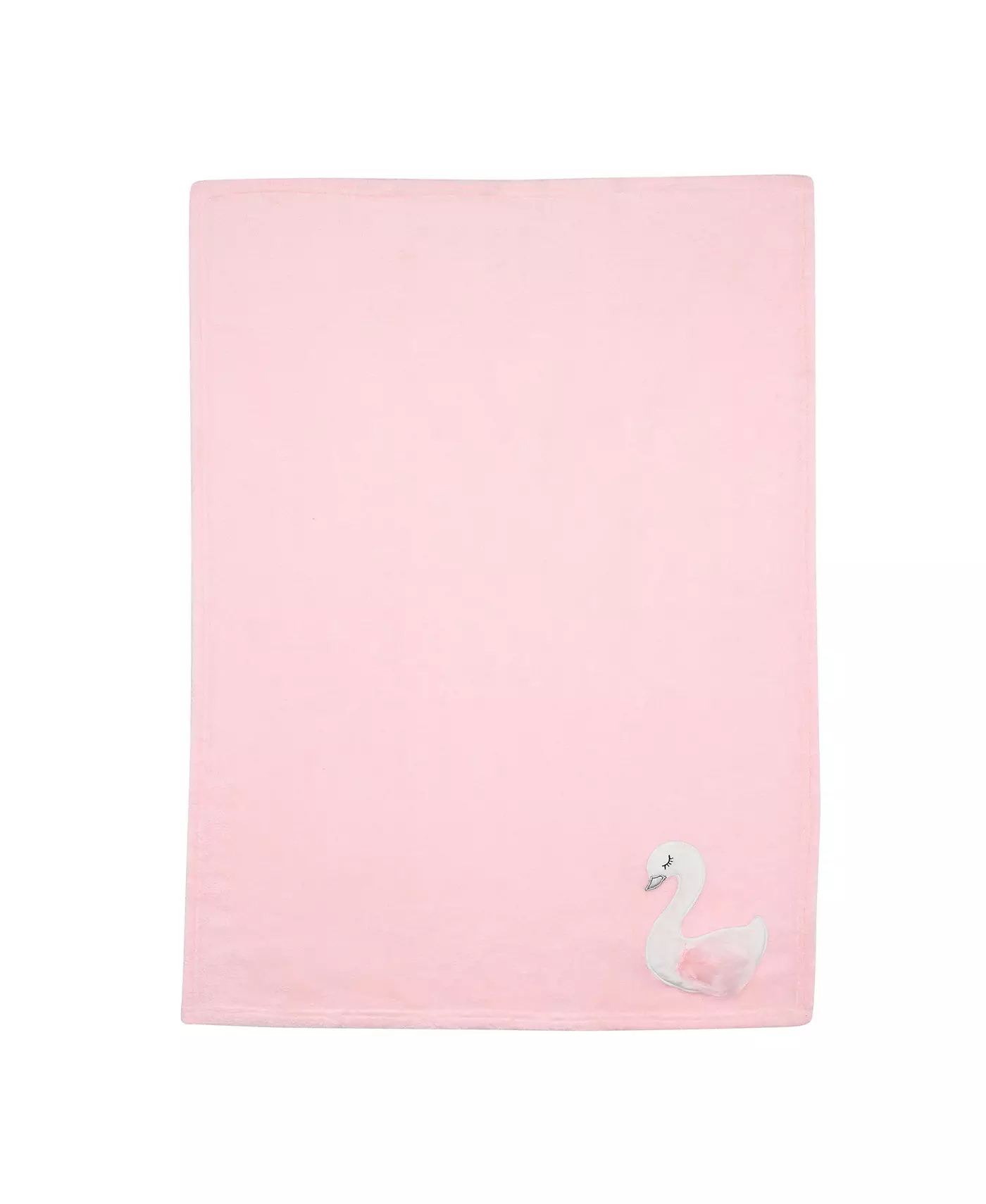Детское одеяло Bedtime Originals Blossom Pink/White Swan из кораллового флиса