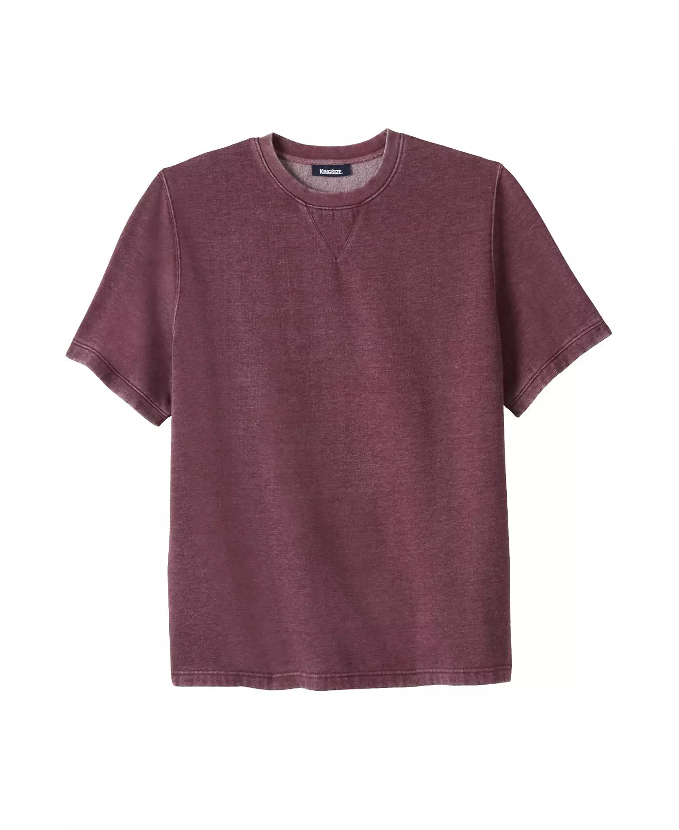 Толстовка KingSize Big & Tall с короткими рукавами из флиса