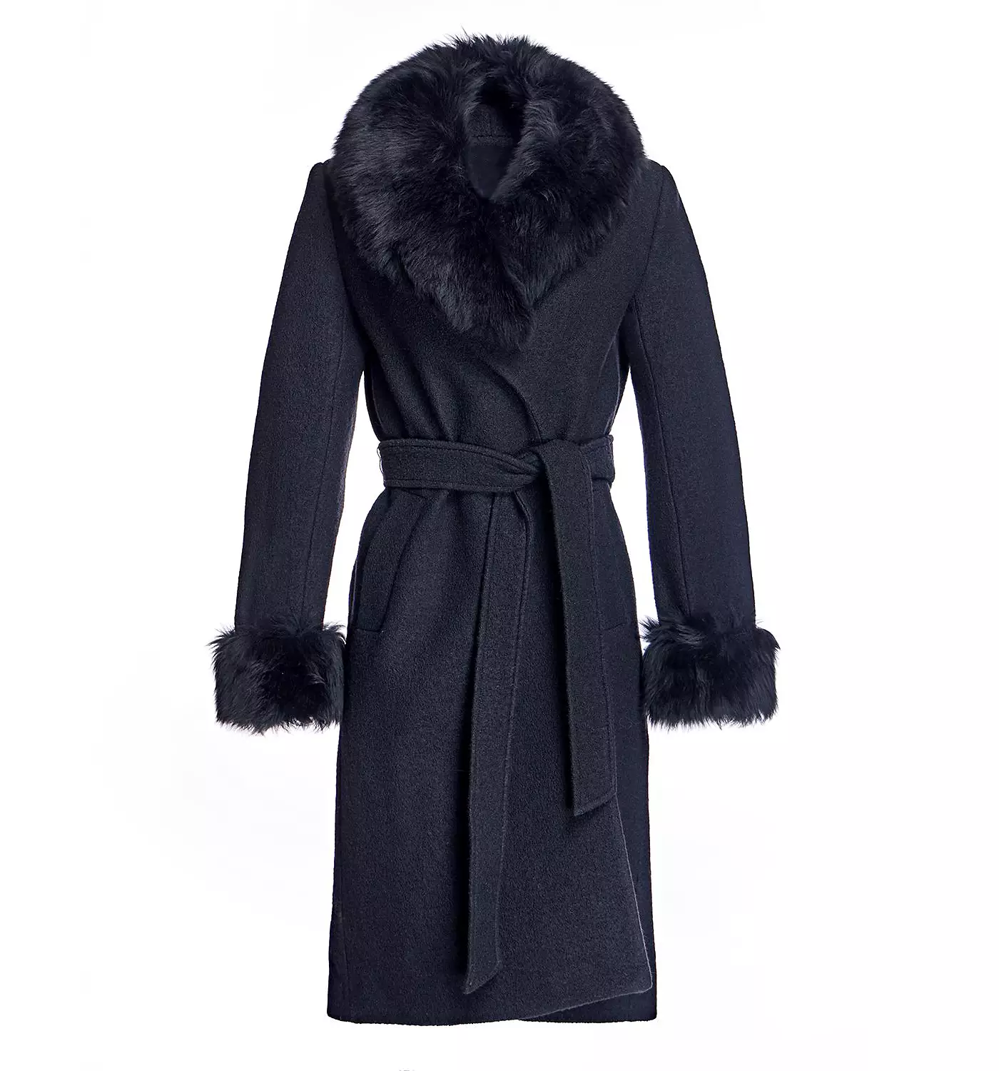 Женское шерстяное пальто-халат Julia & Stella By Maximilian