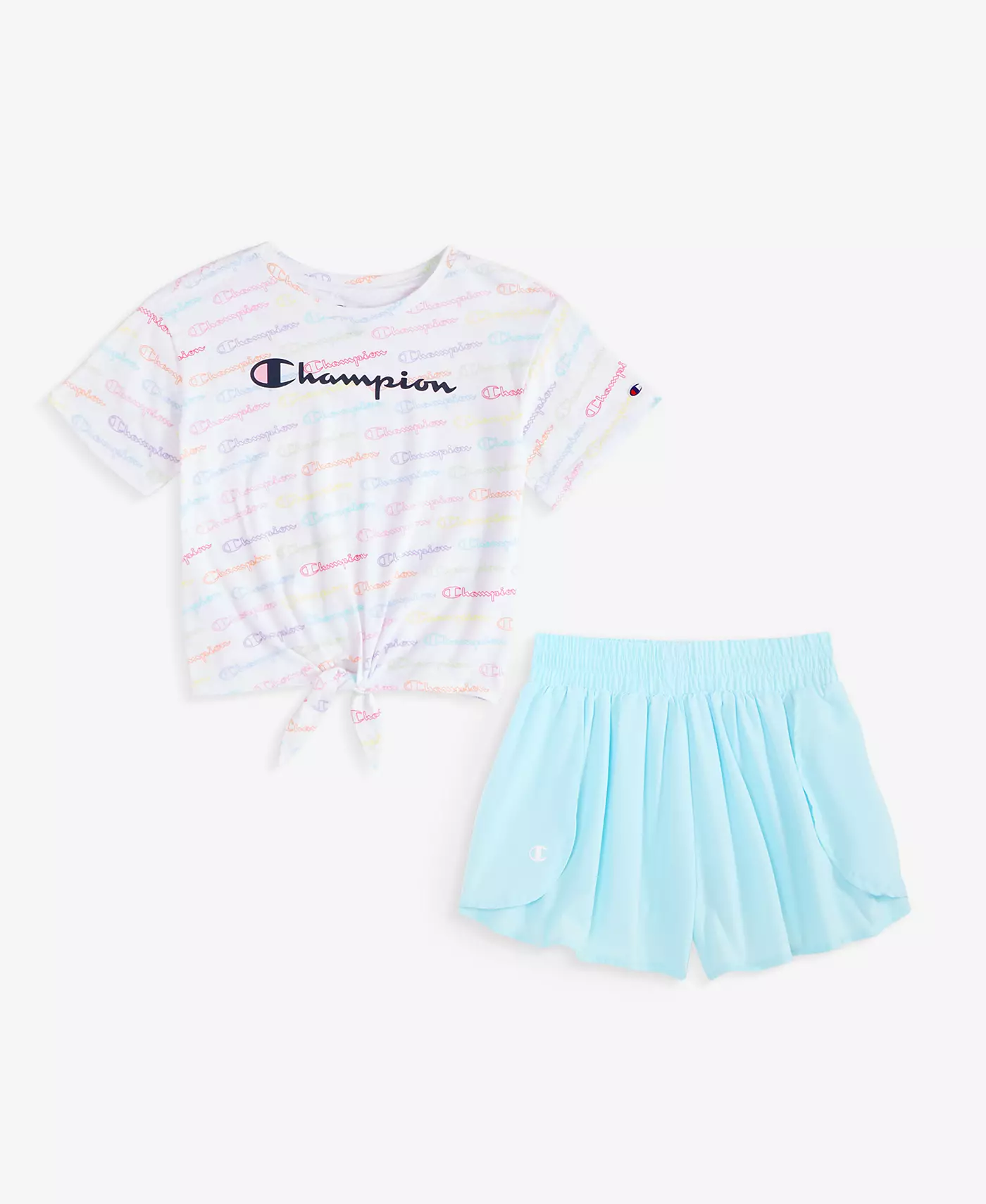 Футболка и тканые шорты Champion Big Girls Meet and Greet