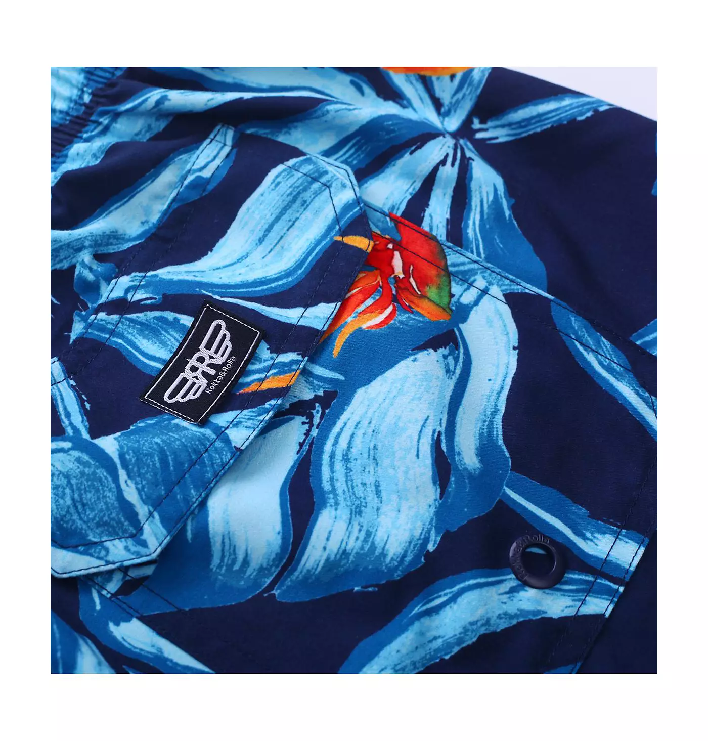 Мужские плавки Rokka&Rolla 8" с сетчатой подкладкой, до размера 2XL