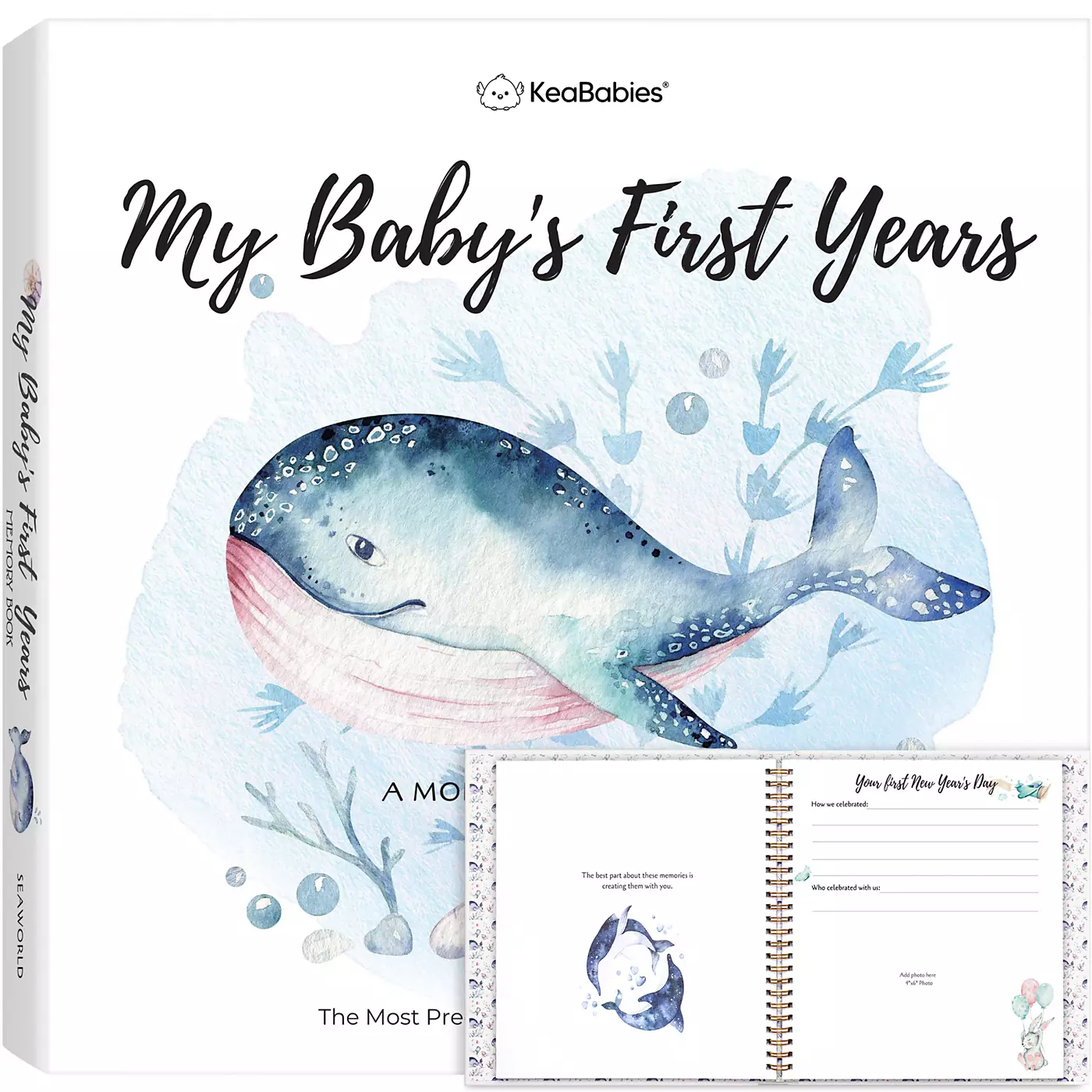 KeaBabies Craft Baby Memory Book, детские книги для первых 5 лет, 90 страниц, памятный дневник для девочек и мальчиков