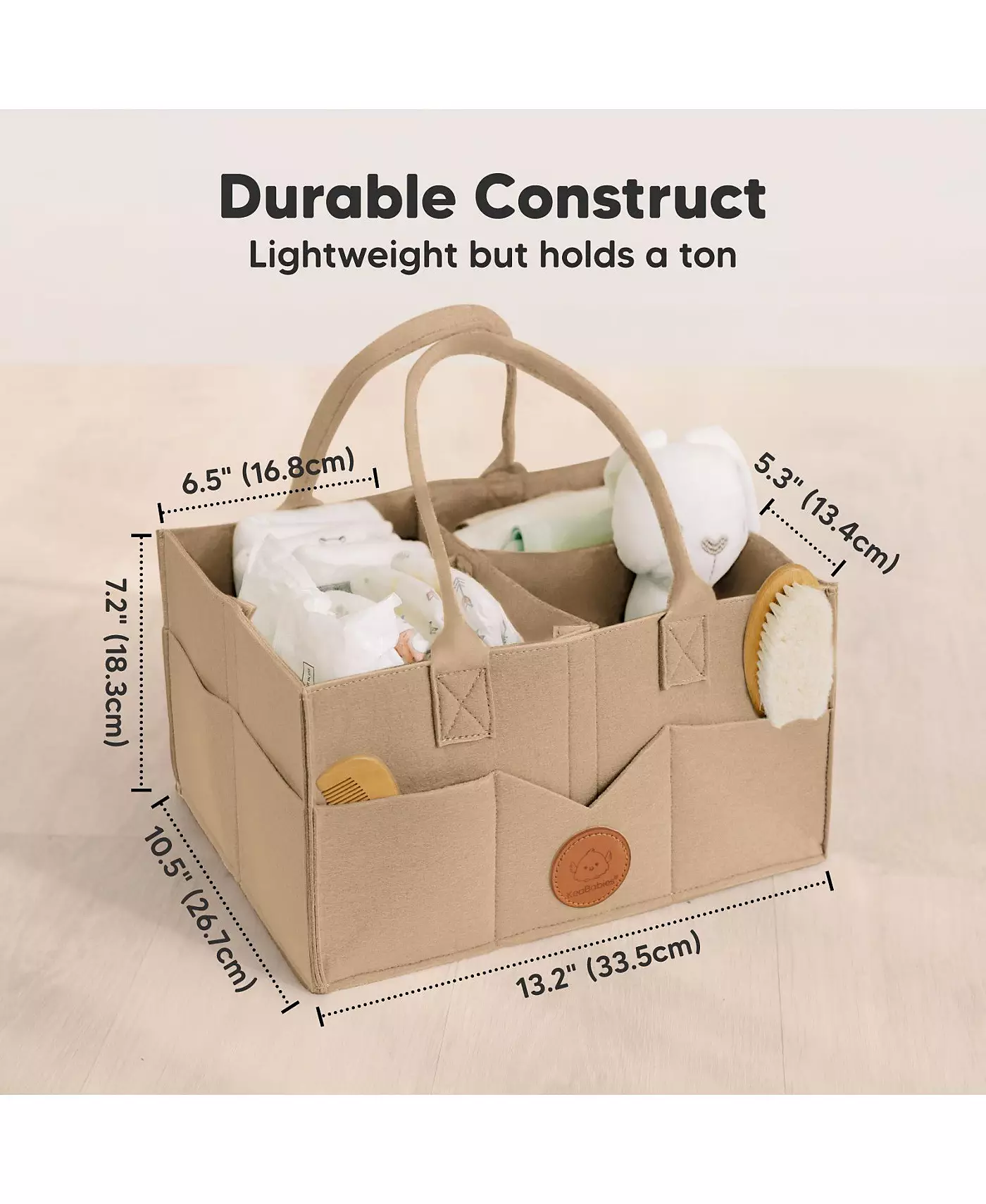 KeaBabies Оригинальный органайзер для детских подгузников, большой органайзер для хранения вещей в детской комнате, пеленальный столик