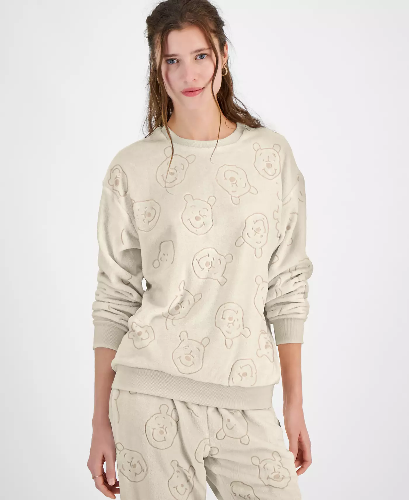 Велюровая толстовка с тиснением «Винни-Пух» от Disney Juniors