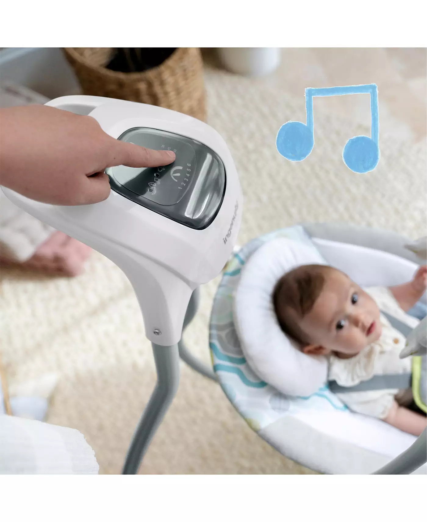 Компактные успокаивающие качели Ingenuity SimpleComfort ™ - Everston ™