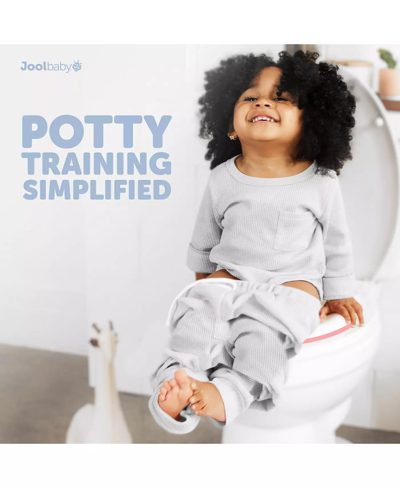 Детское сиденье для приучения к горшку Jool Baby - защита от брызг, нескользящее покрытие и бесплатный крючок для хранения - унисекс