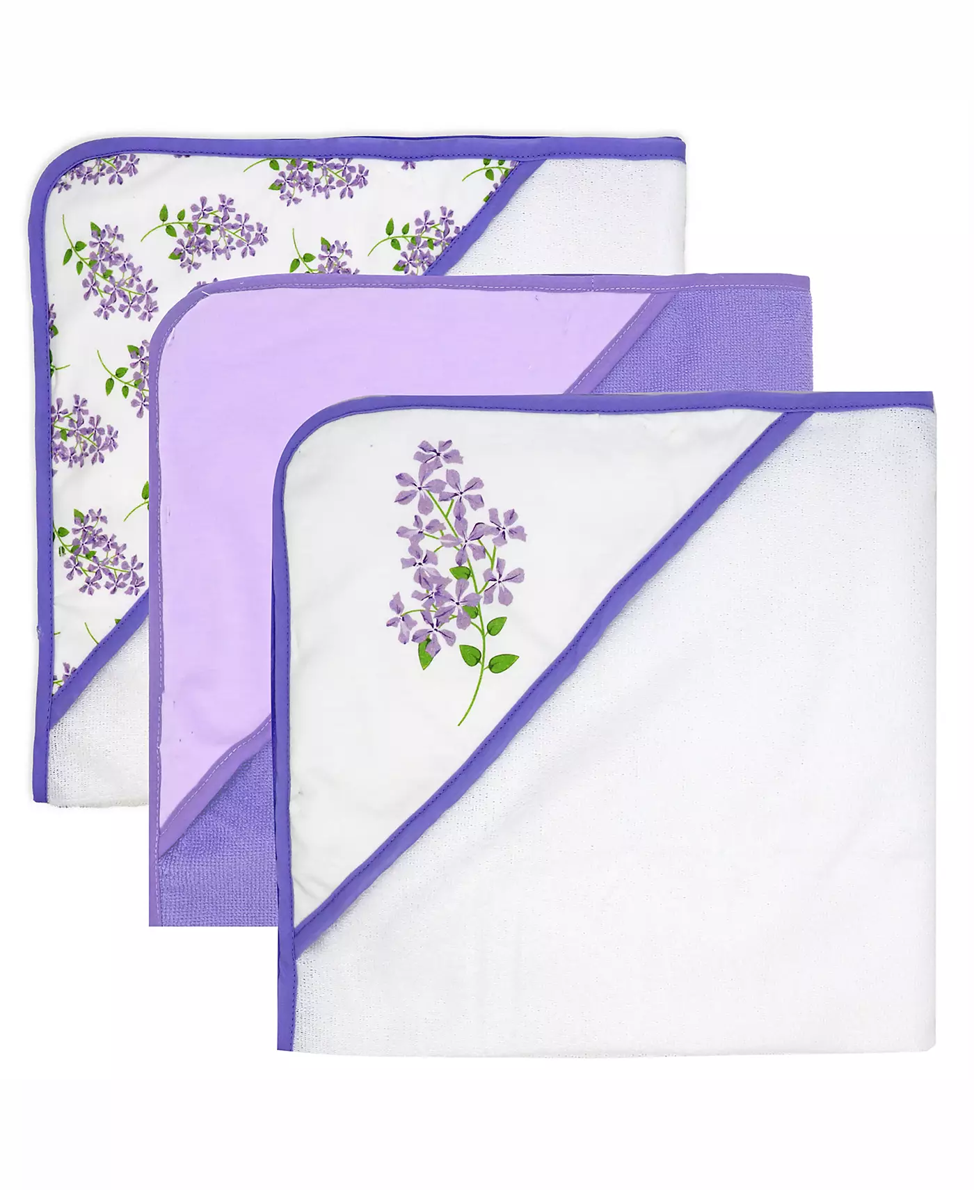 Комплект из 8 предметов: банное полотенце с капюшоном и мочалка Tendertyme для мальчиков и девочек