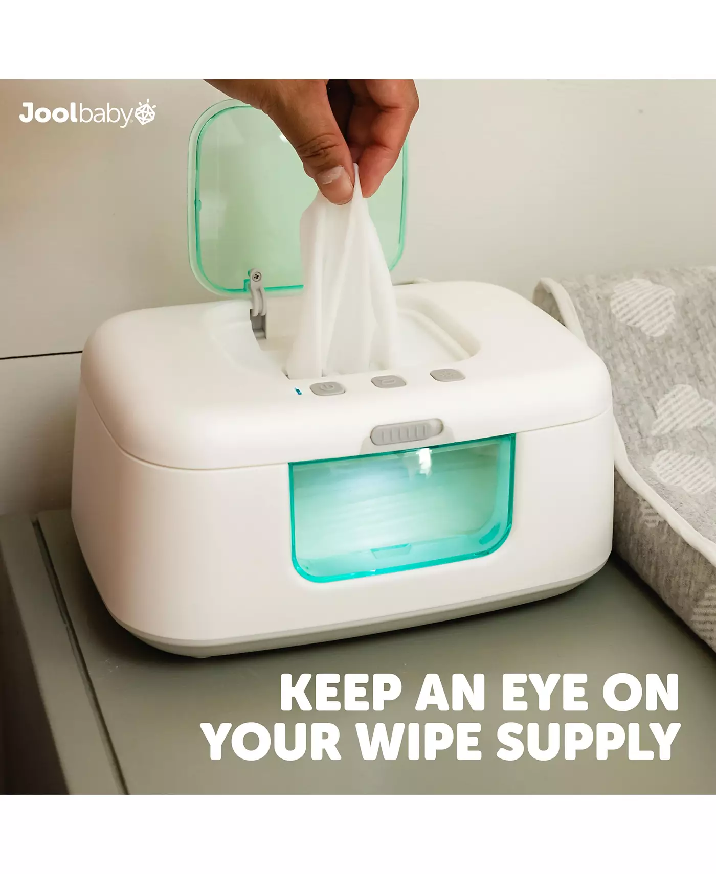 Подогреватель салфеток для младенцев Jool Baby Baby TinyBums с ночником LED