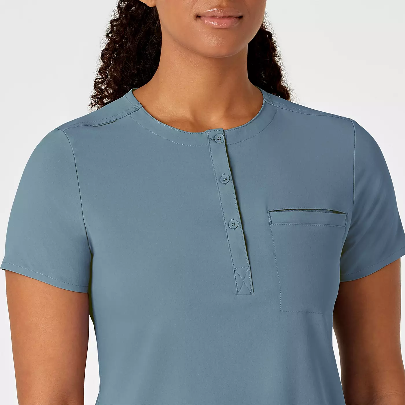 Wink Plus Size RENEW Топ с воротником-стойкой и защипами