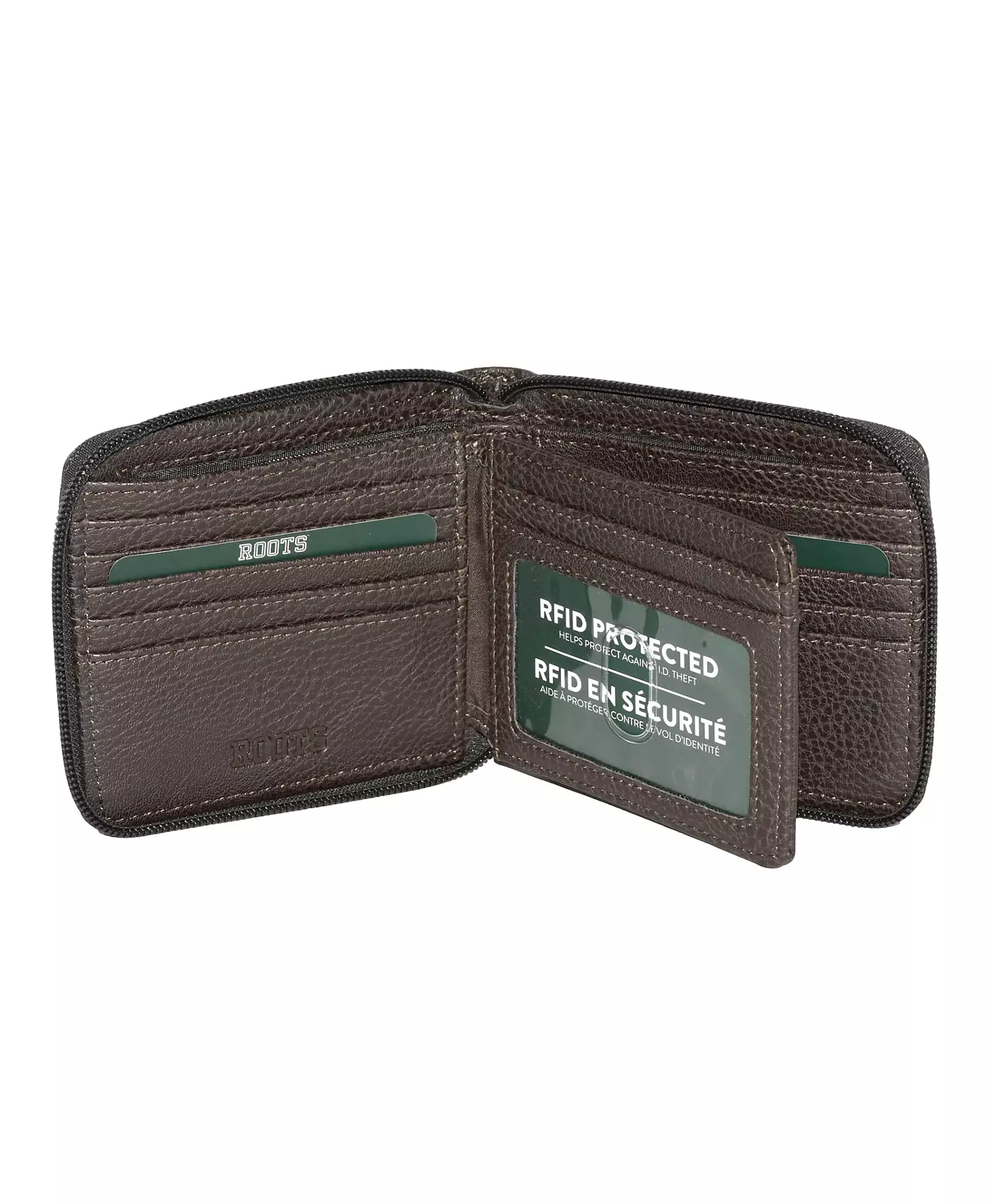 Мужской кошелек Roots Men Zipper Around с центральным крылом