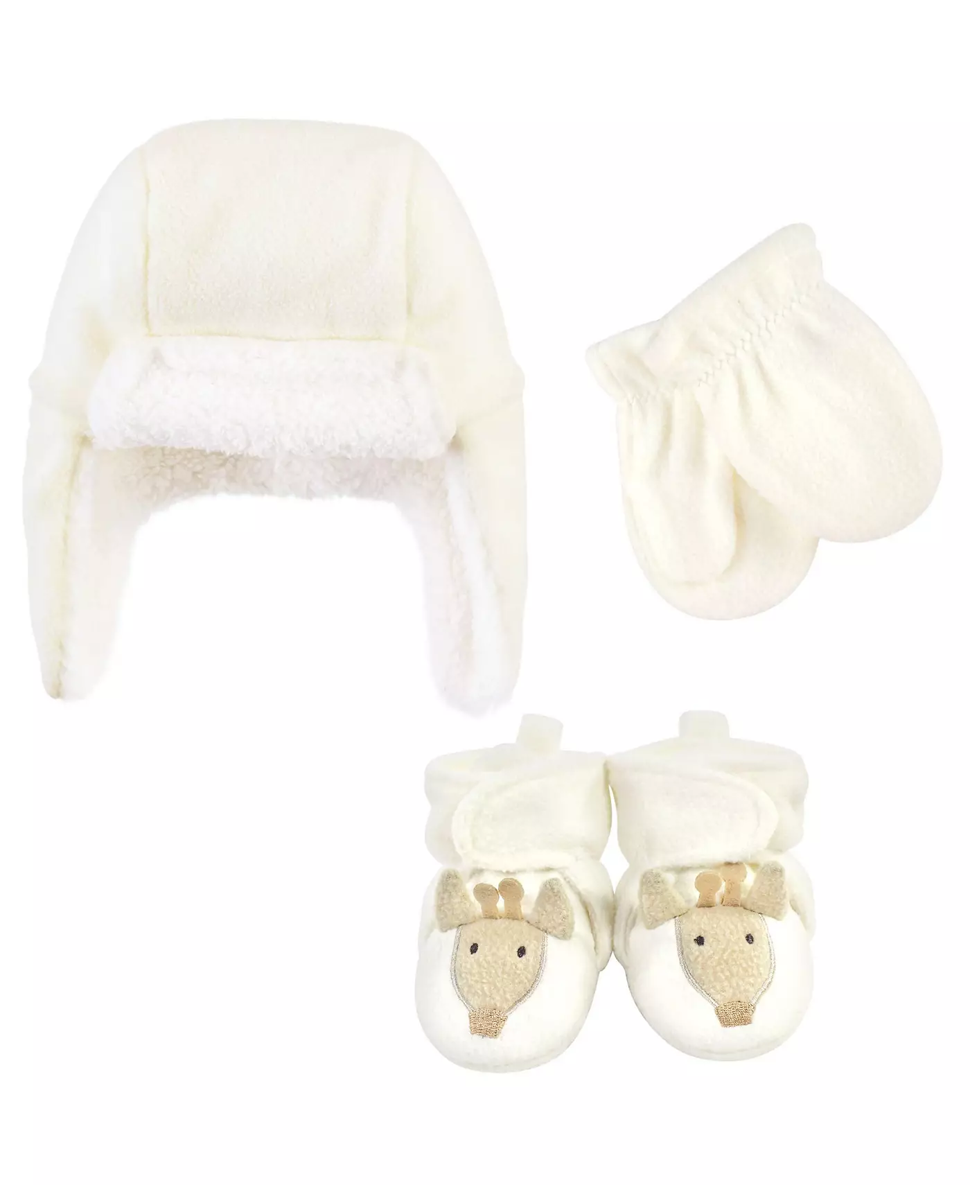 Hudson Baby Baby Boys Hudson Унисекс Шапка-ушанка, варежки и пинетки в комплекте