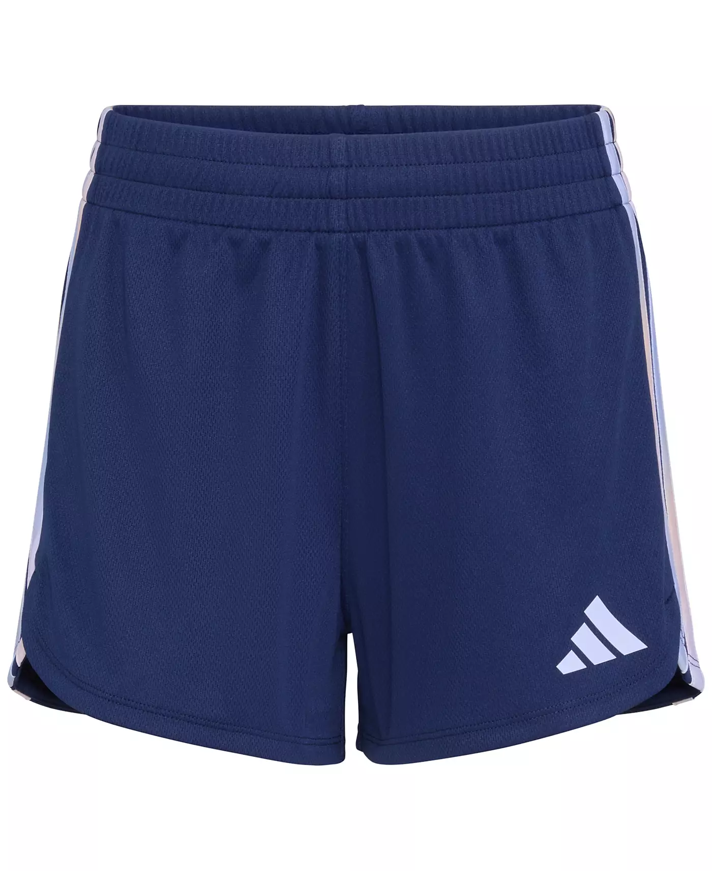 Шорты для девочек Adidas Big Girls с эластичным поясом и градиентом в 3 полоски Pacer Mesh
