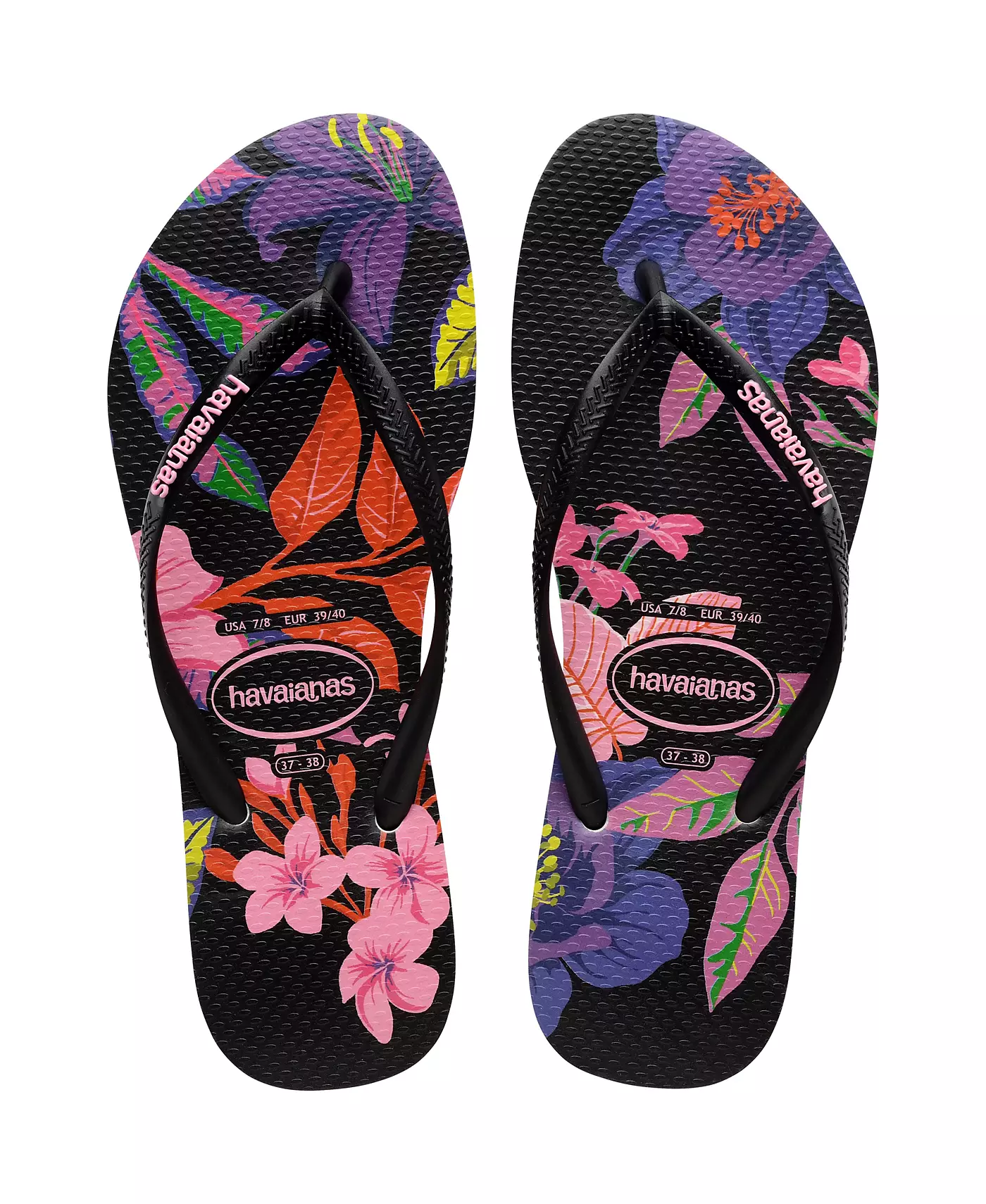 Женские узкие сандалии Havaianas с цветочным принтом