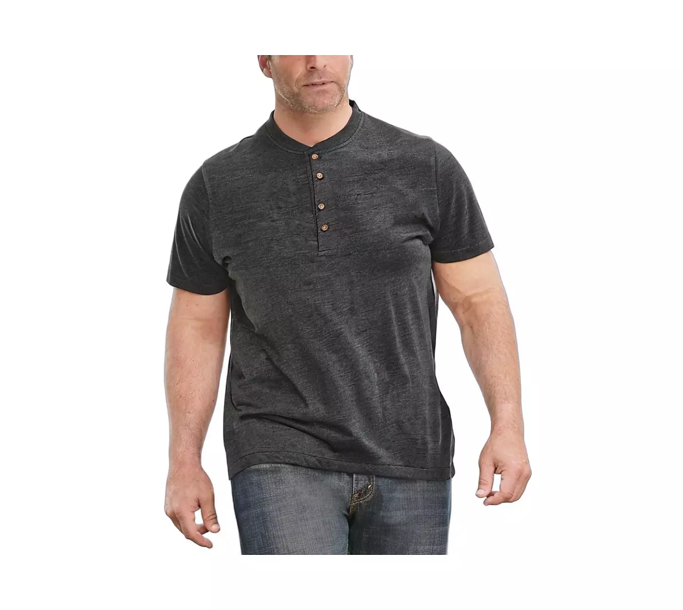 Рубашка-хенли Boulder Creek Big & Tall от KingSize Heavyweight с длинными рукавами и короткими рукавами