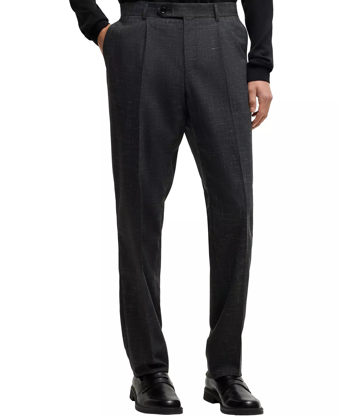 Мужской костюм Hugo Boss Patterned Slim-Fit