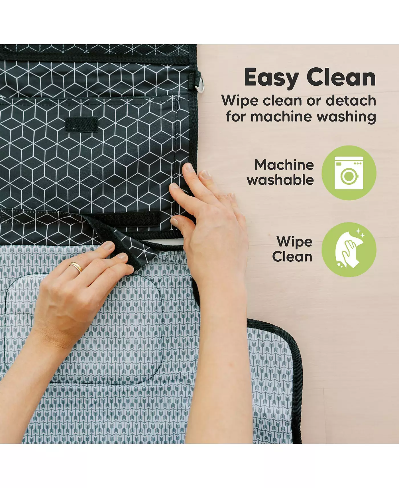 Пеленальный коврик KeaBabies Ezee, портативный пеленальный коврик, водонепроницаемый складной пеленальный коврик