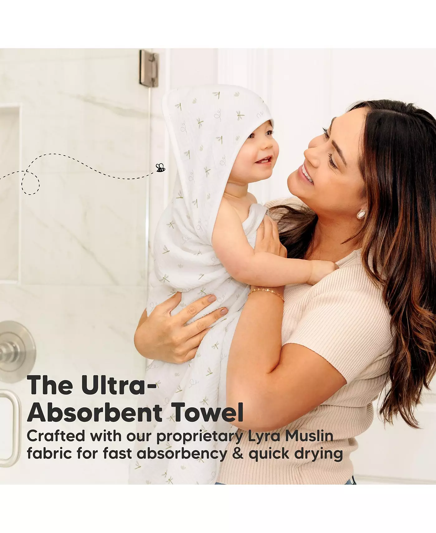 Детские полотенца KeaBabies Lyra Muslin с капюшонами для новорожденных девочек и мальчиков, 100% органический хлопок, мягкие детские банные полотенца с капюшоном