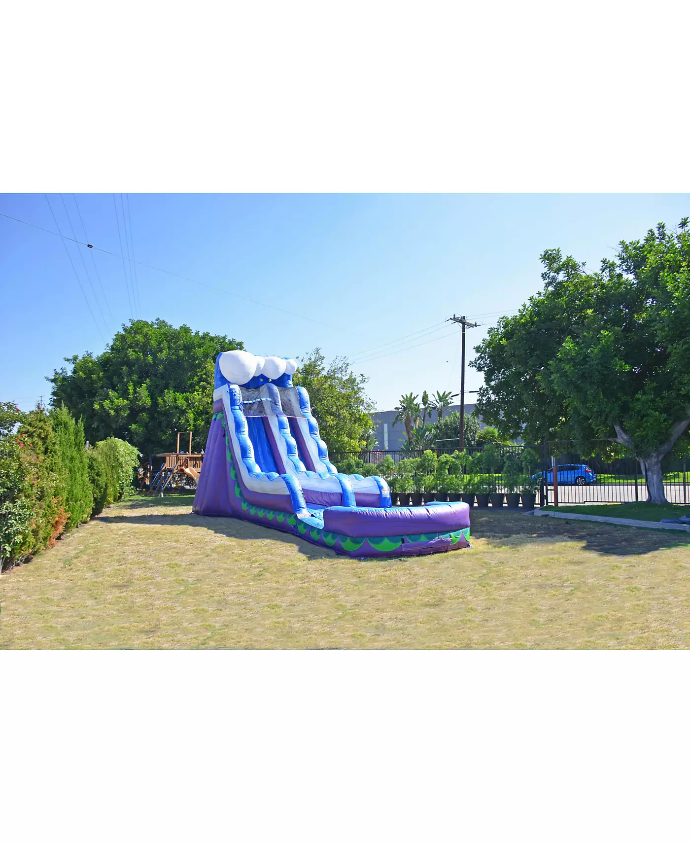 Jumporange 19 Водная горка «Русалочка» надувная с бассейном-лягушатником, коммерческий класс, для детей и взрослых, высокая надувная водная горка, для использования на открытом воздухе и в помещении, для влажного и сухого использования, летнее развлечение