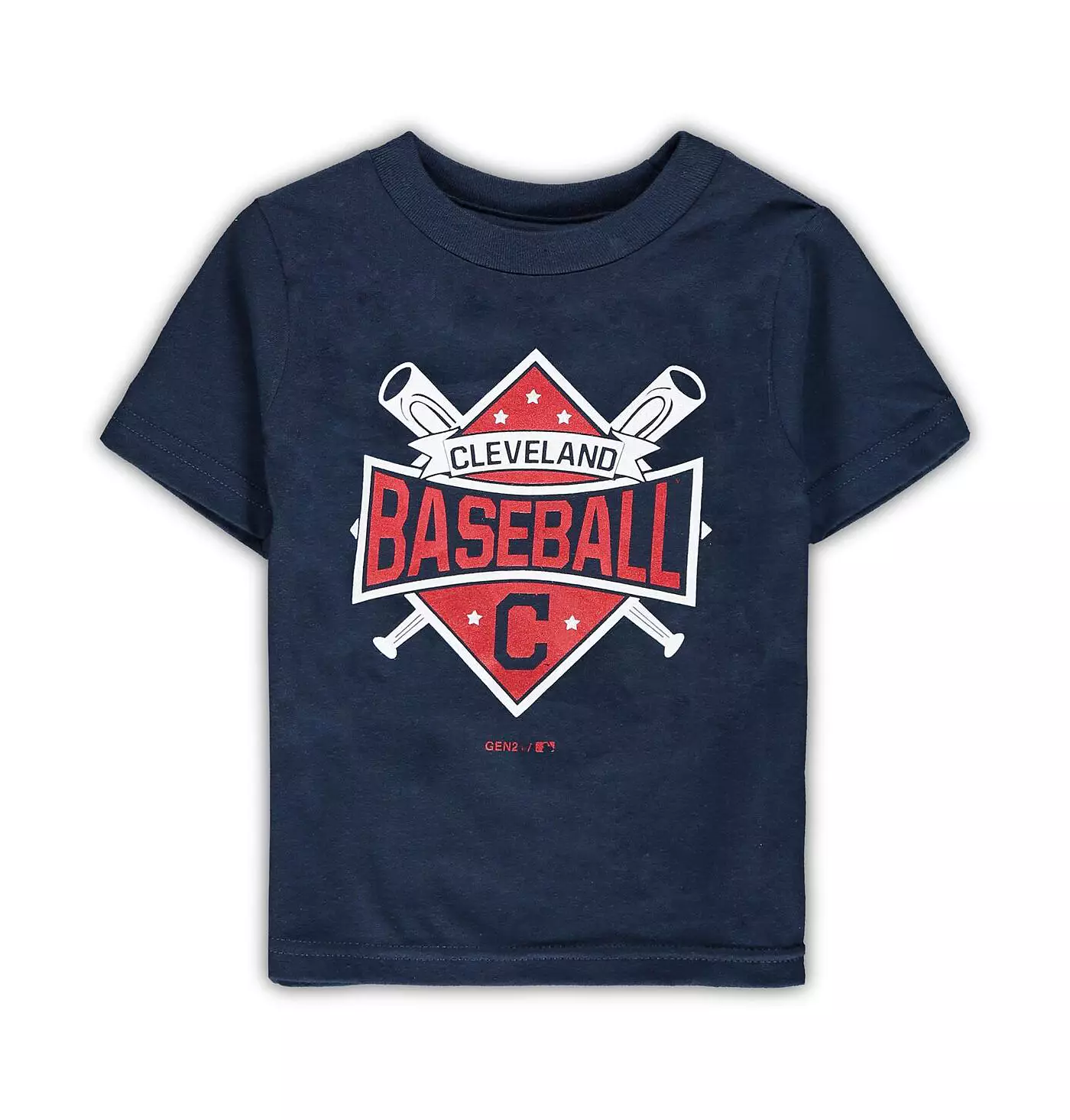 Футболка Outerstuff для малышей, мальчиков и девочек, темно-синяя, Cleveland Guardians Diamond Bats