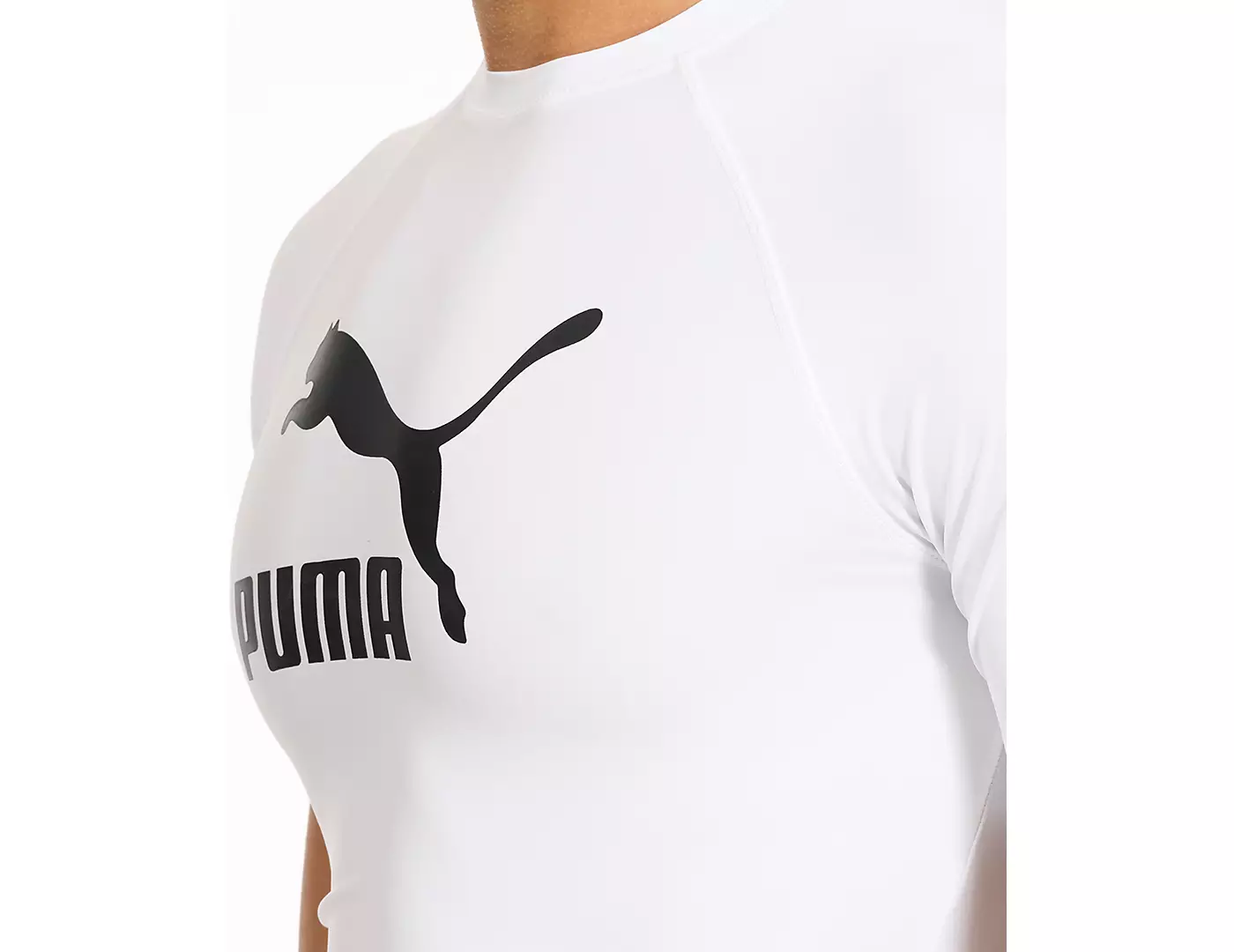 Мужская рубашка для плавания Puma Archive Performance-Fit с коротким рукавом