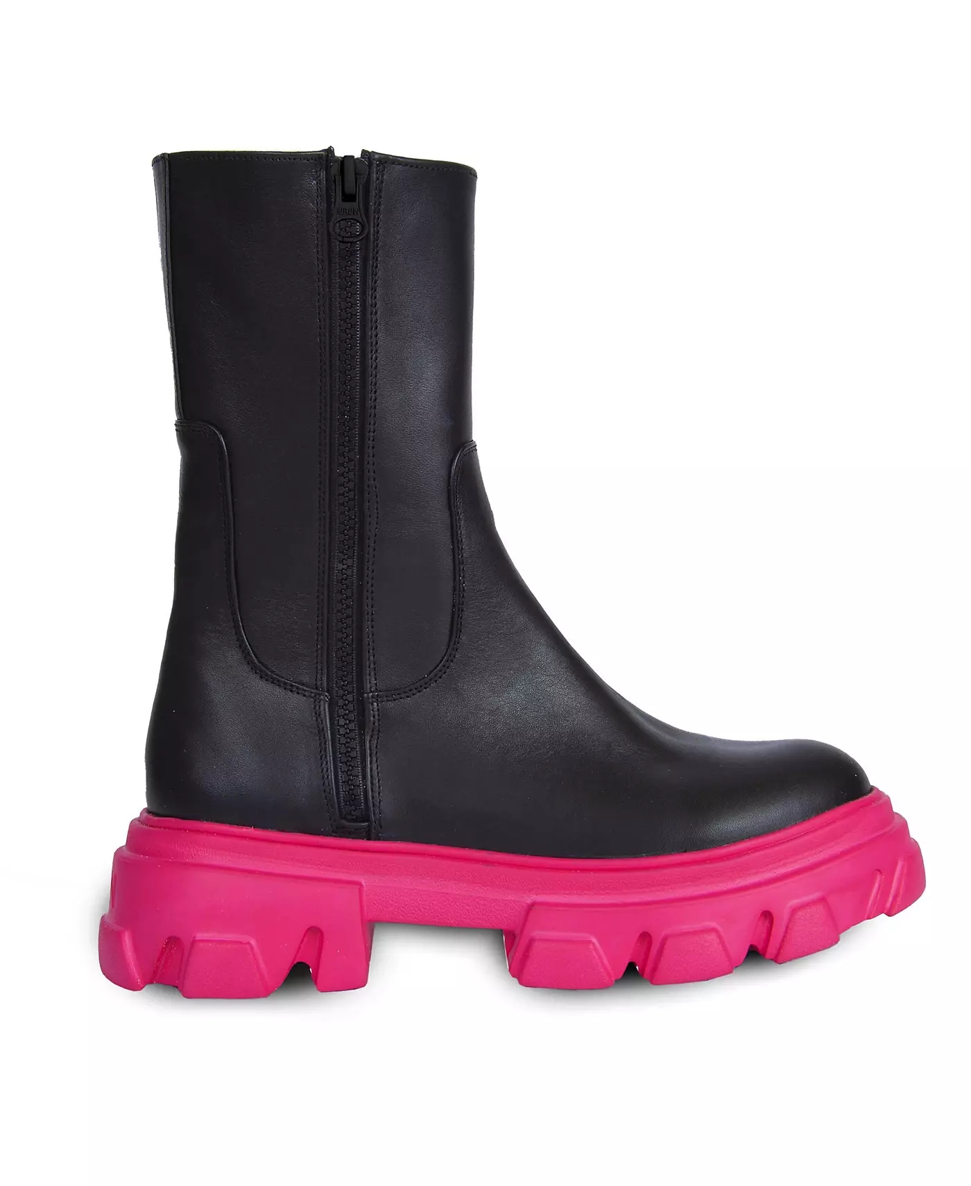 URBNKICKS Кожаные ботинки с двойной молнией от URBNKICKS