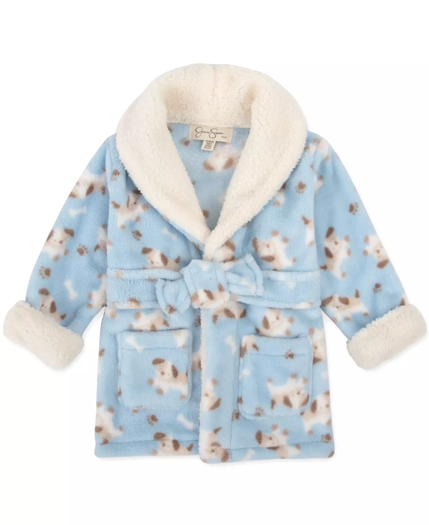 Детский банный халат Jessica Simpson с тапочками из шерпы, комплект из 2 предметов