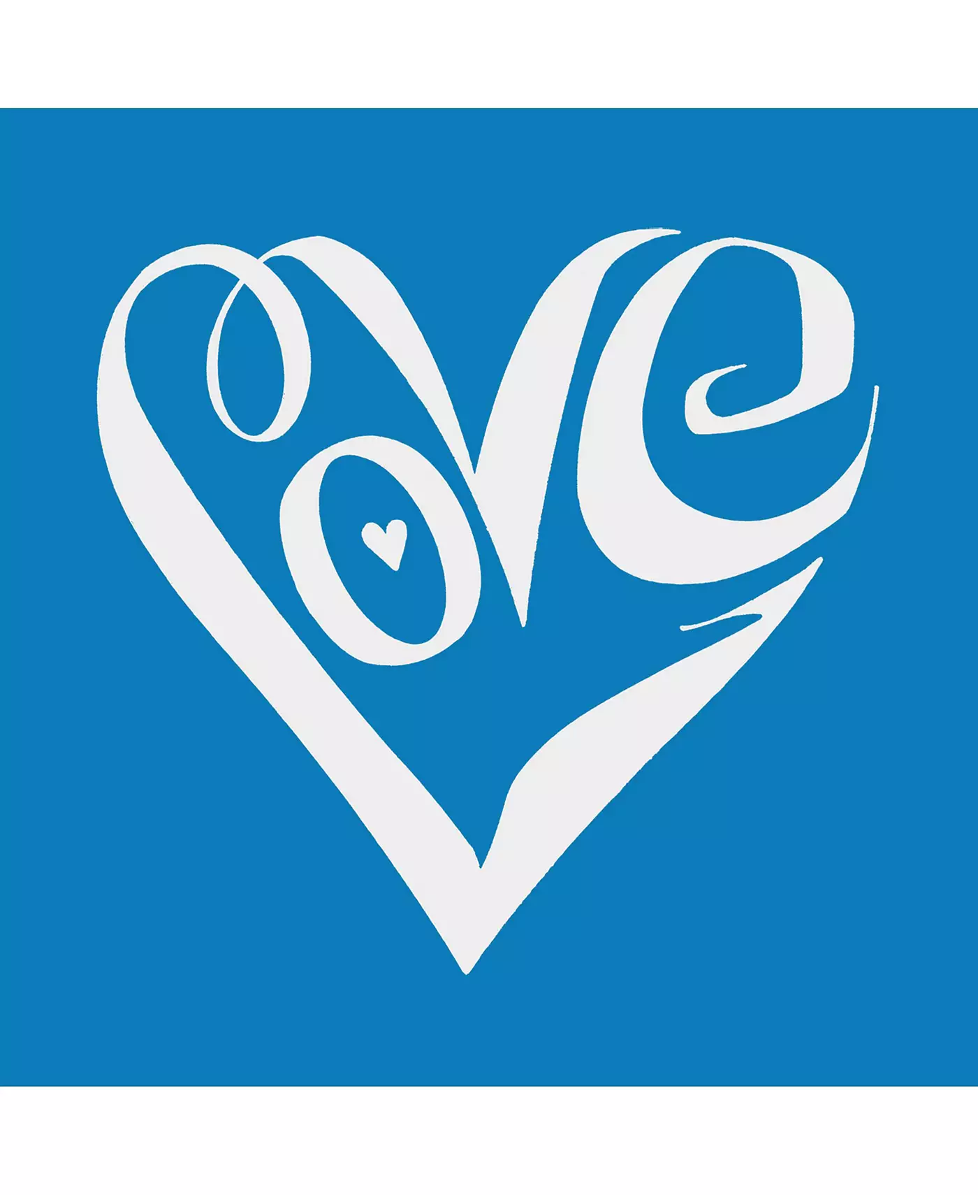 LA Pop Art Script Love Heart - Маленькая сумка-тоут с надписью Word Art