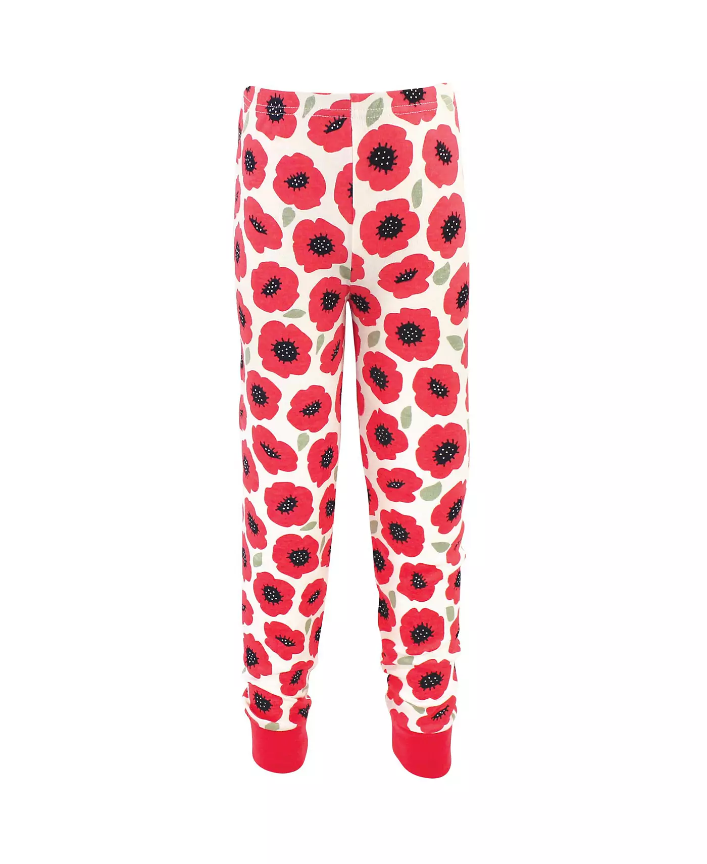 Пижамный комплект из органического хлопка для девочек «Прикосновение природы» облегающего кроя