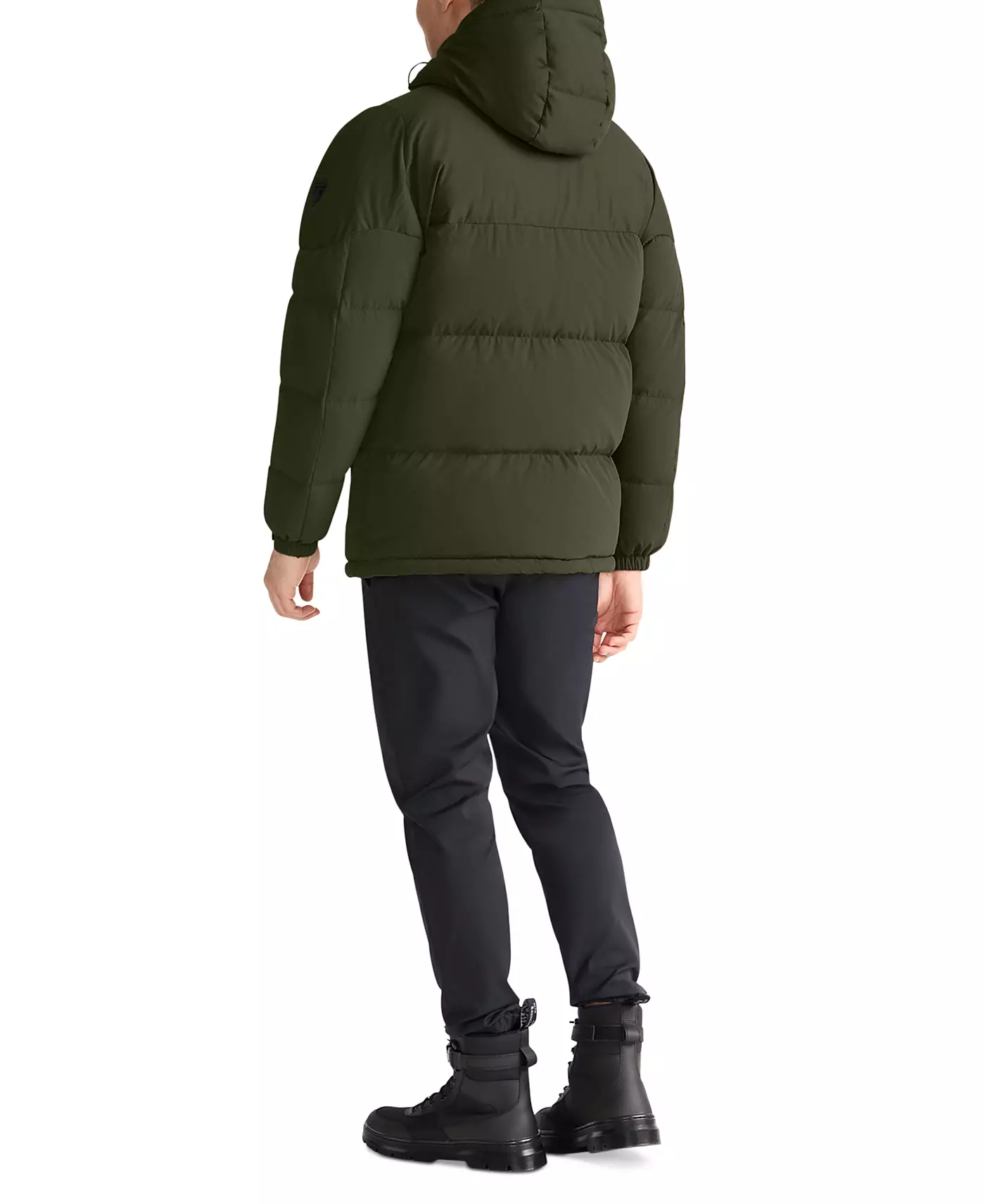 Мужская асимметричная куртка TUMI Premium Down Fill Heavyweight Puffer с застежкой-молнией