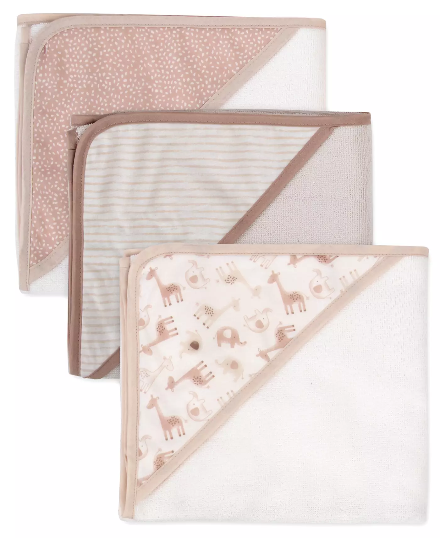 Полотенце с капюшоном и мочалка для мальчиков Jessica Simpson Baby, комплект из 6 предметов