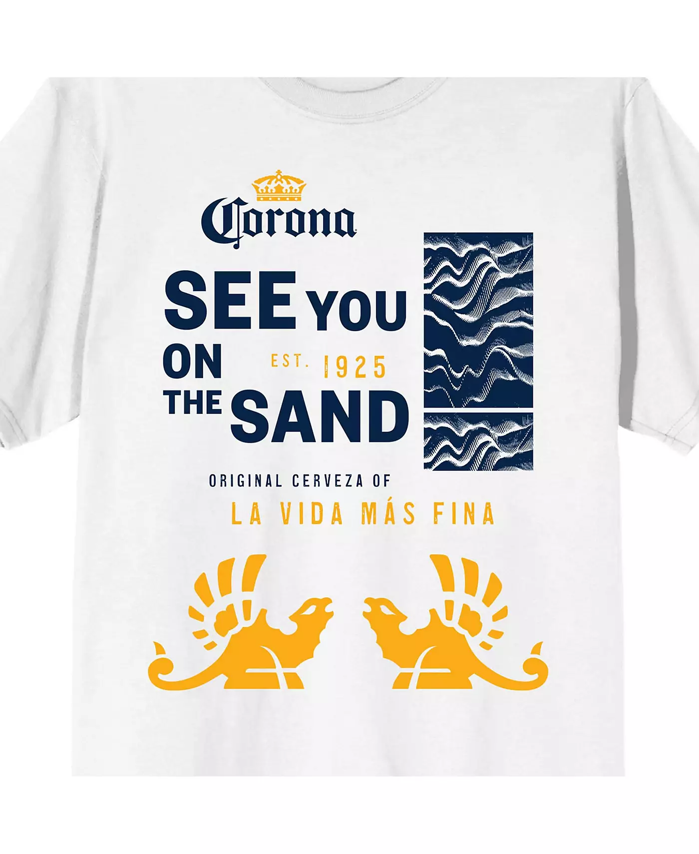 Футболка Corona Big & Tall See You On The Sand белая - 4XLB