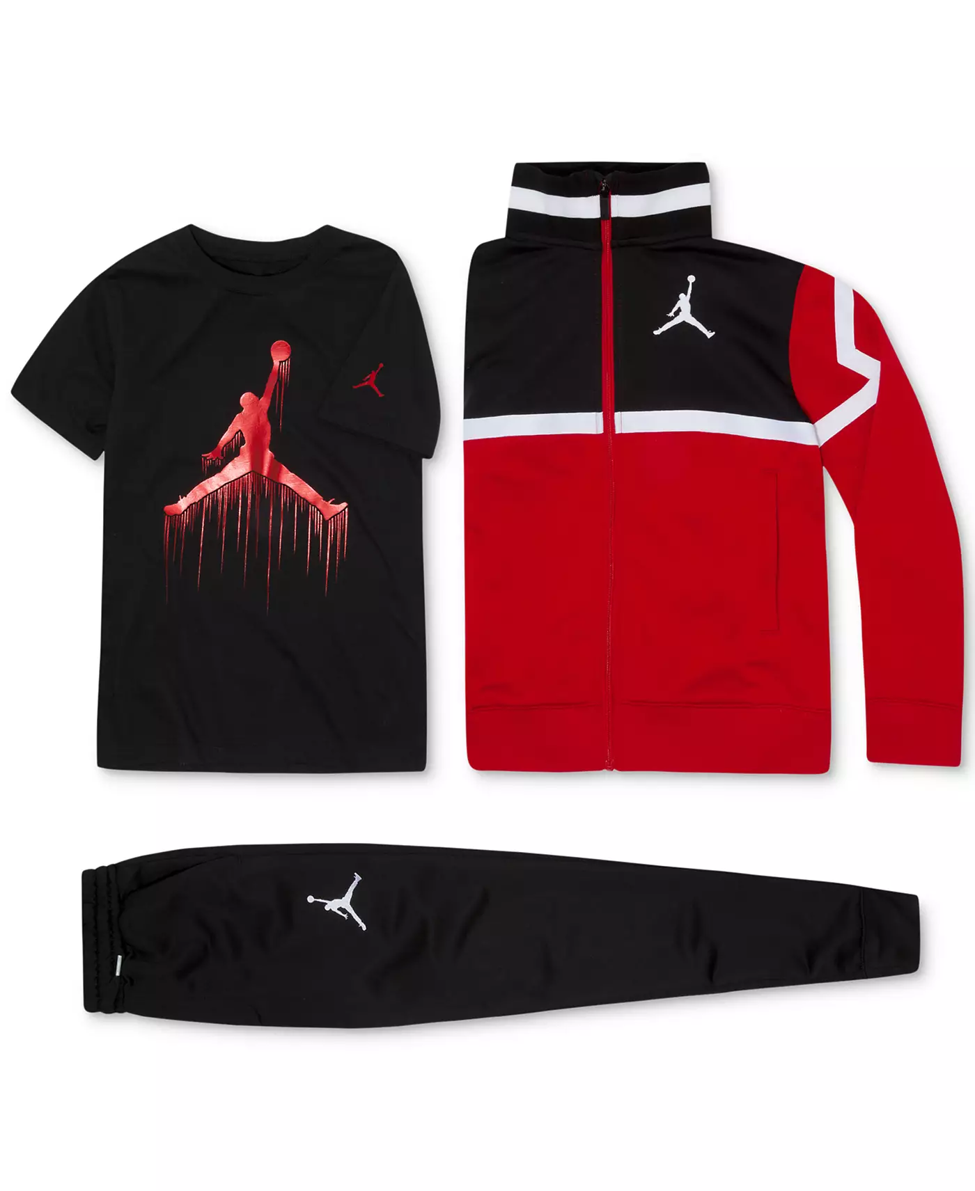 Куртка Jordan Big Boys Diamond Tricot, футболка и брюки с принтом Jumpman