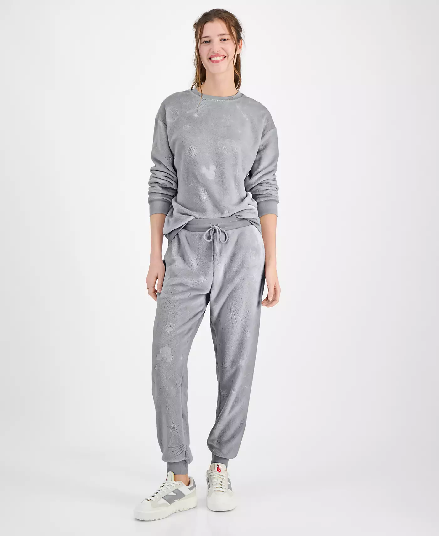 Свитшот Disney Juniors с тиснением в виде небесного Микки Мауса из велюра