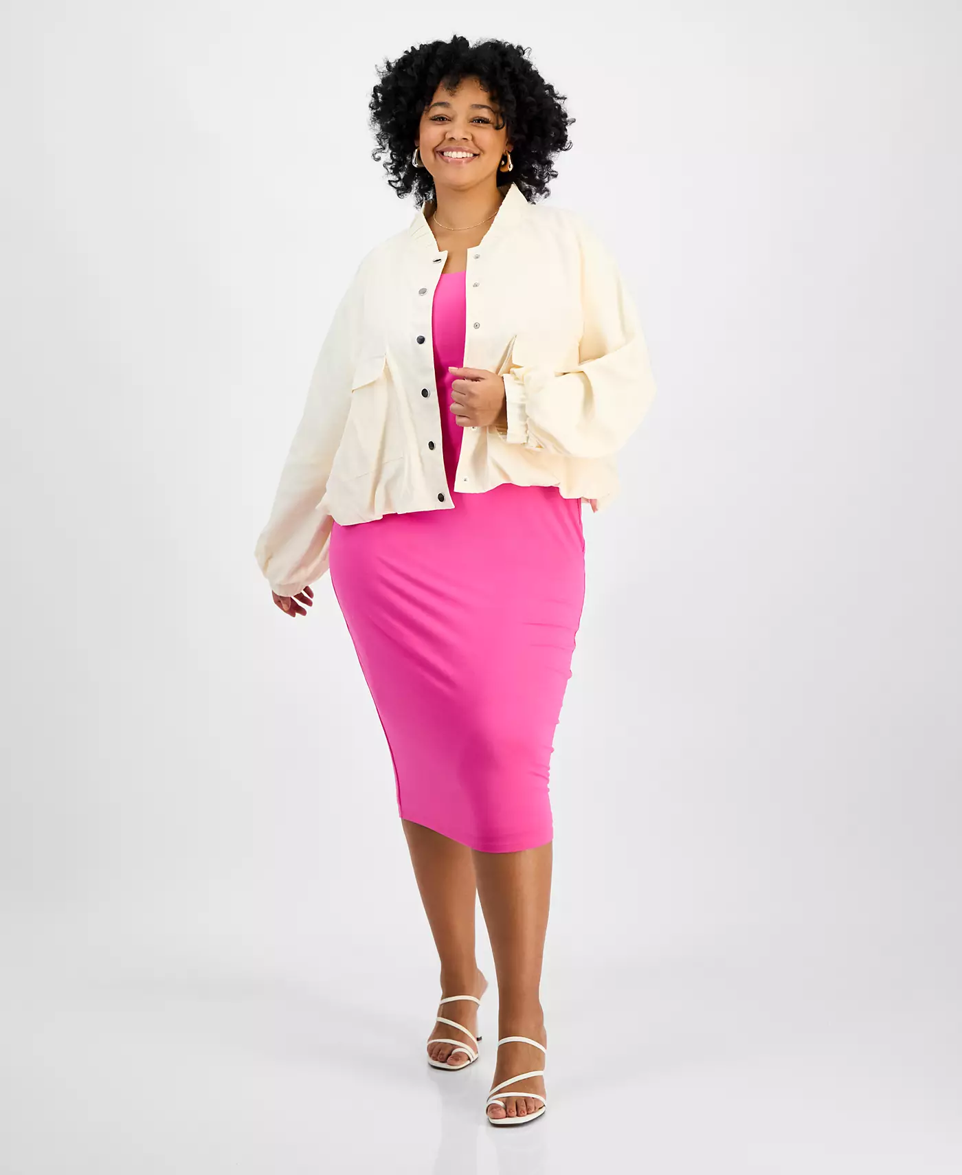 Платье-миди без рукавов в стиле «трендовый плюс» от Bar III